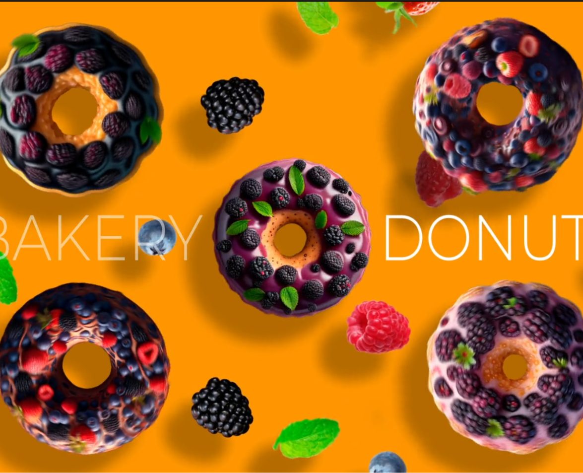 Donuts Bakery Animation — Иллюстрация, Анимация на Dprofile