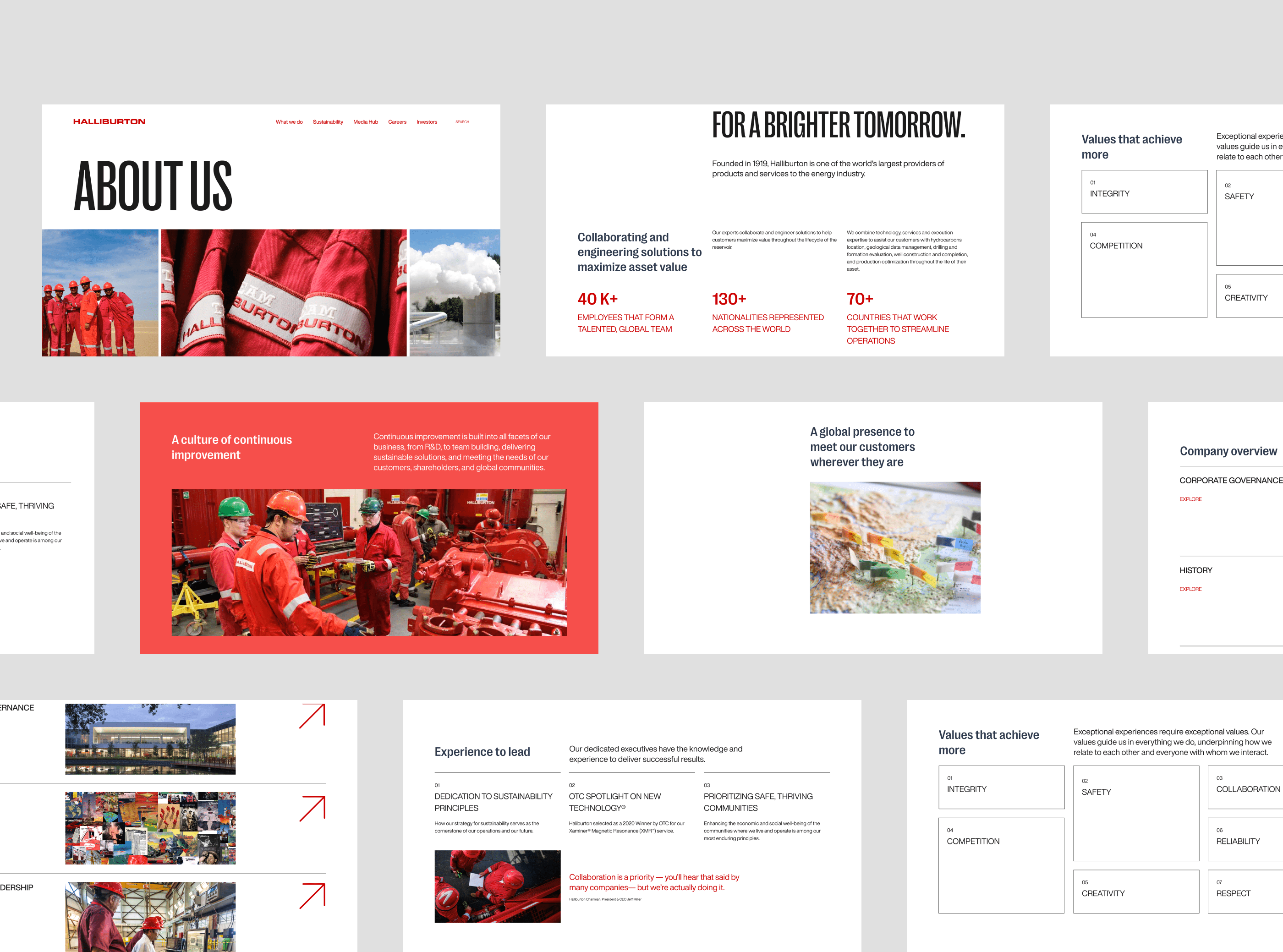 Halliburton — Corporate website — Изображение №4 — Интерфейсы, Графика на Dprofile