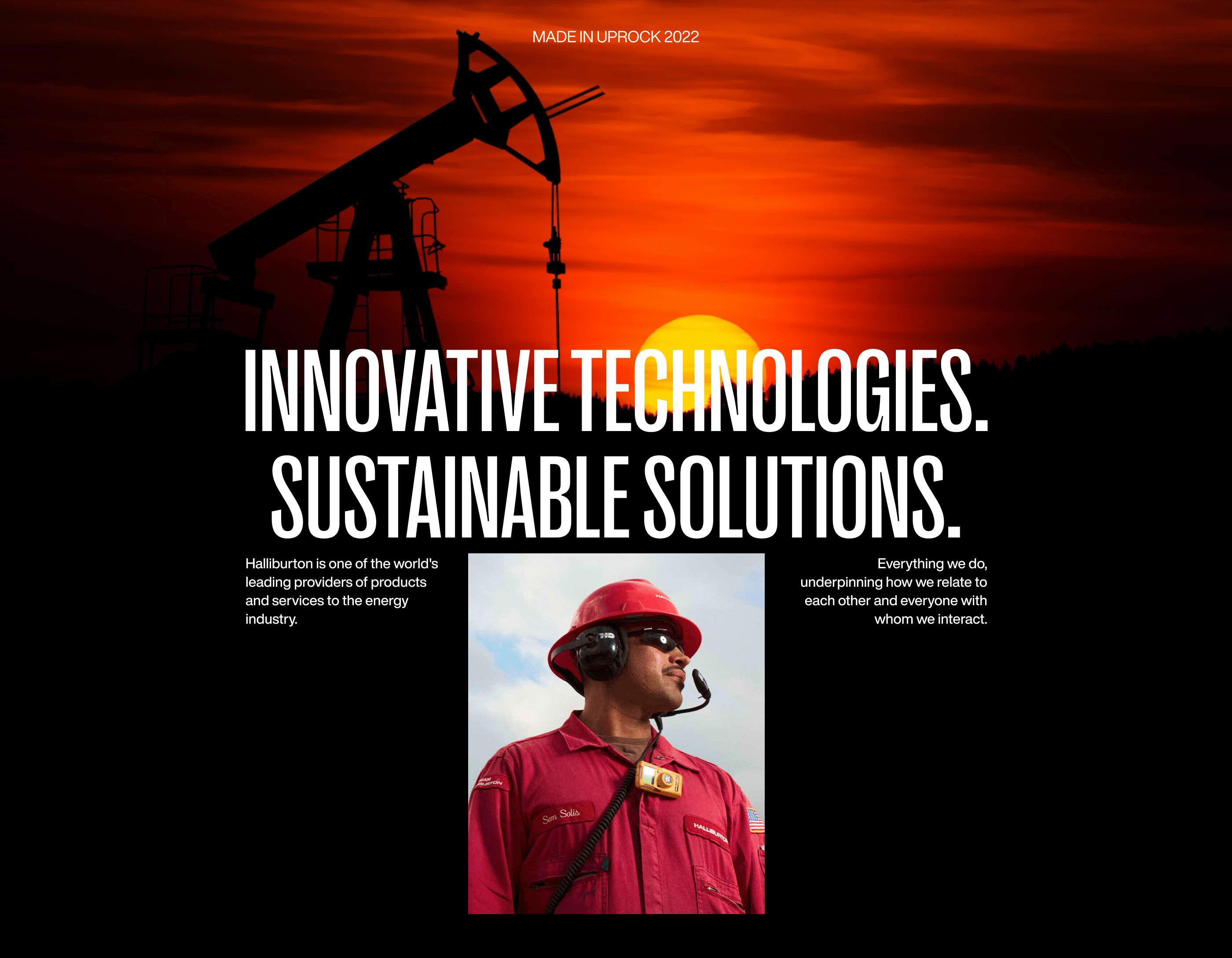 Halliburton — Corporate website — Изображение №1 — Интерфейсы, Графика на Dprofile