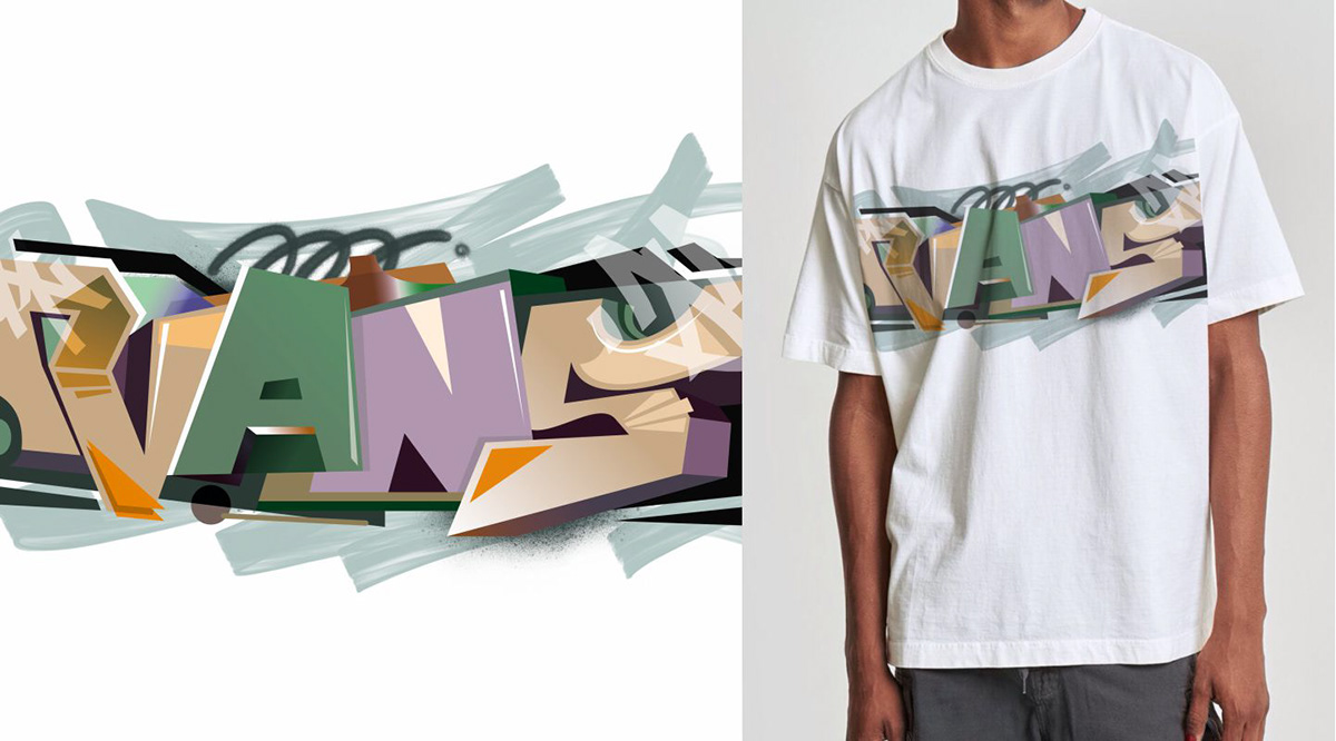 Vans graffiti prints — Изображение №2 — Брендинг, Иллюстрация на Dprofile