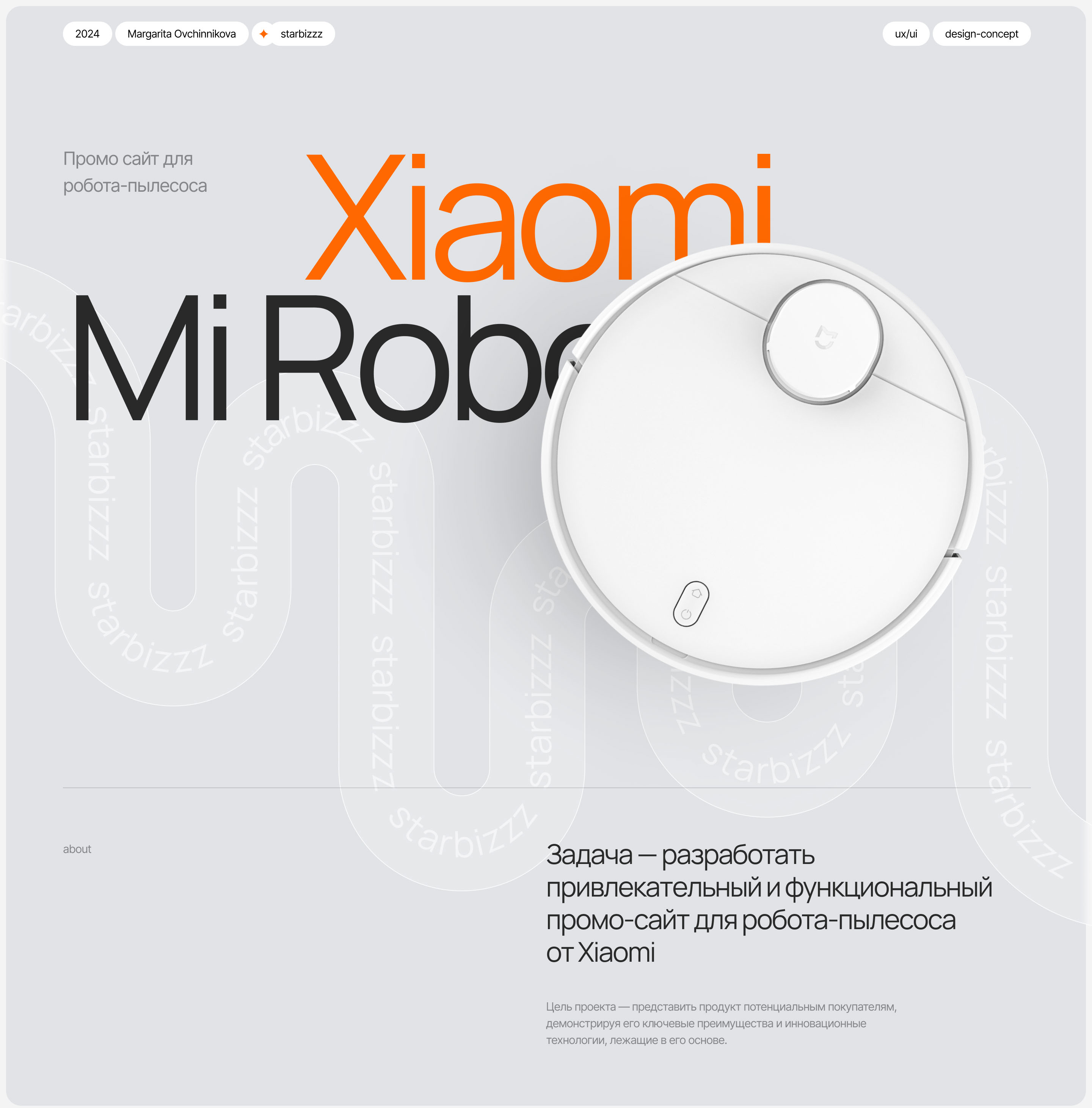 Website design/Xiaomi Mi Robot — Изображение №1 — Интерфейсы на Dprofile