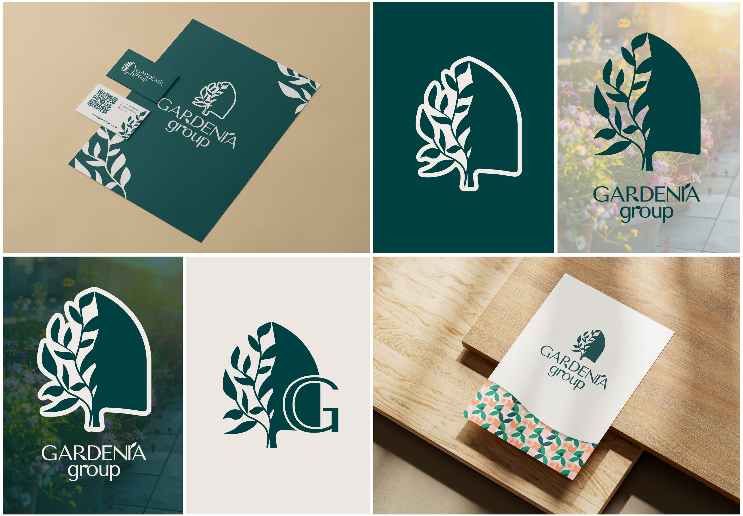 GARDENIA GROUP | LOGO AND IDENTITY — Изображение №2 — Брендинг на Dprofile