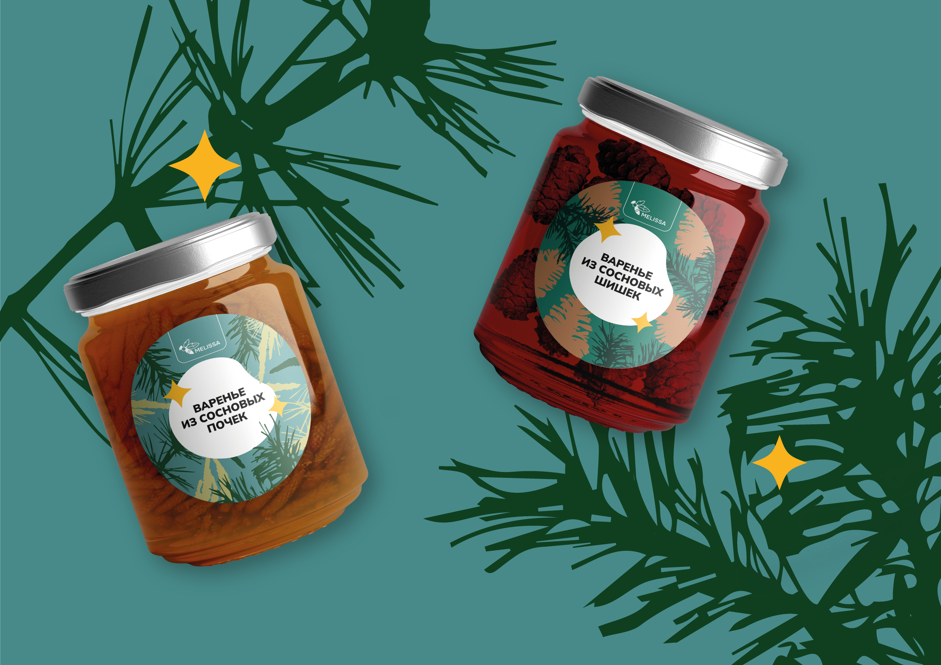 PACKAGING DESIGN | МЕЛИССА МЁД & ВАРЕНЬЕ — Изображение №3 — Иллюстрация, Графика на Dprofile