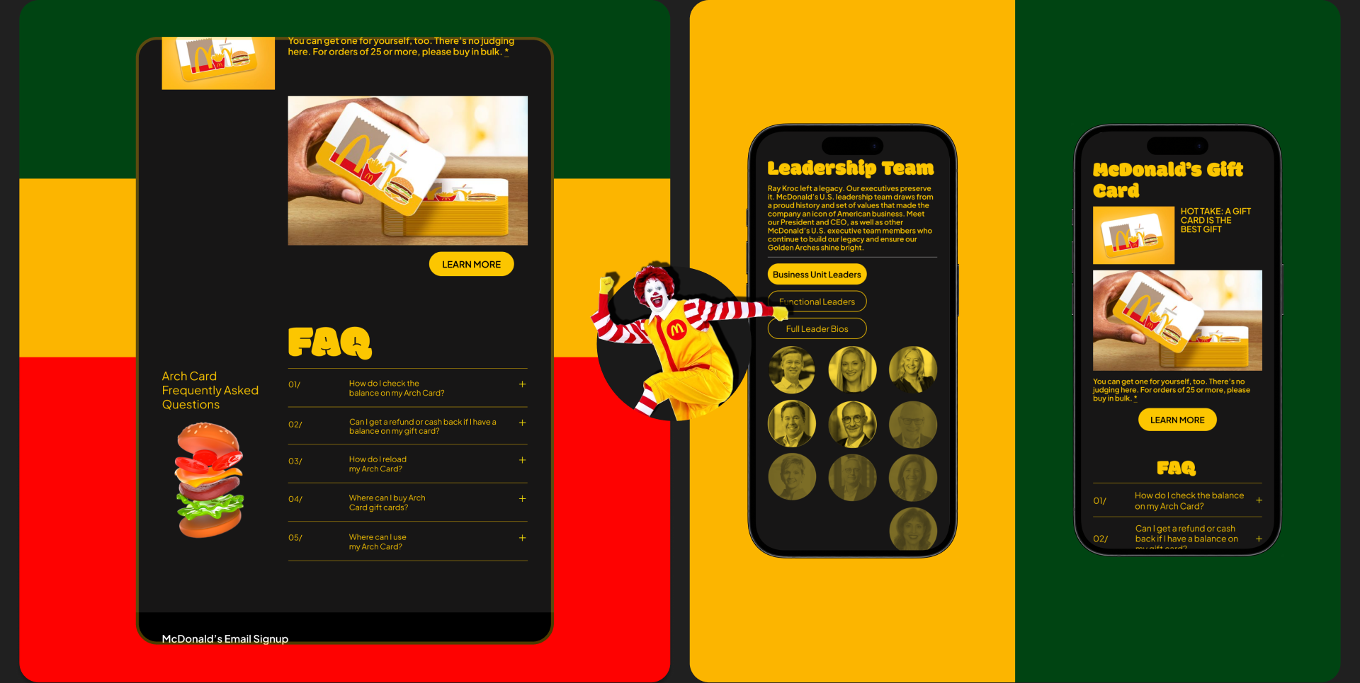 McDonald’s | Corporate site redesign | UI/UX Design — Изображение №3 — Интерфейсы, Брендинг на Dprofile
