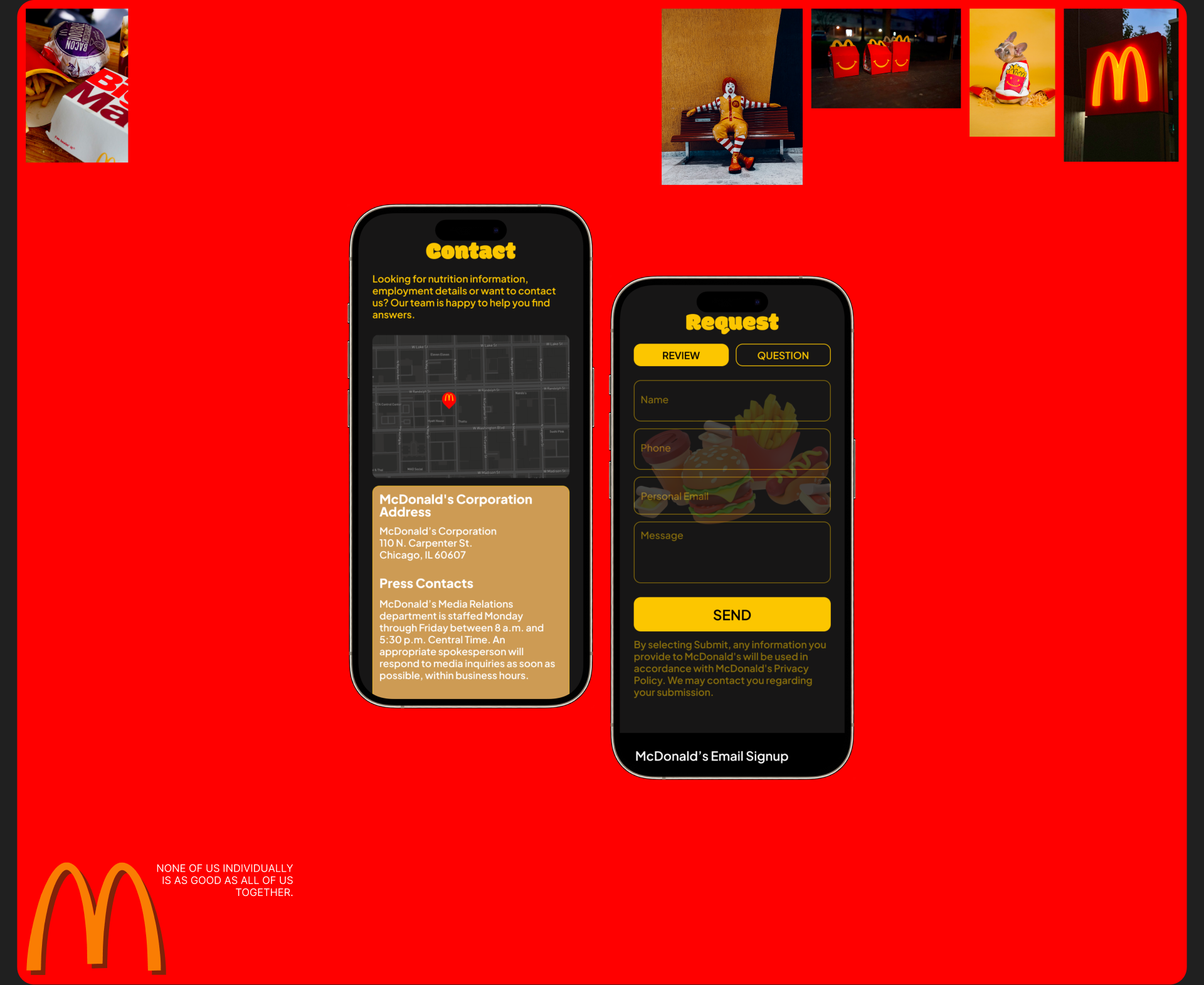 McDonald’s | Corporate site redesign | UI/UX Design — Изображение №12 — Интерфейсы, Брендинг на Dprofile