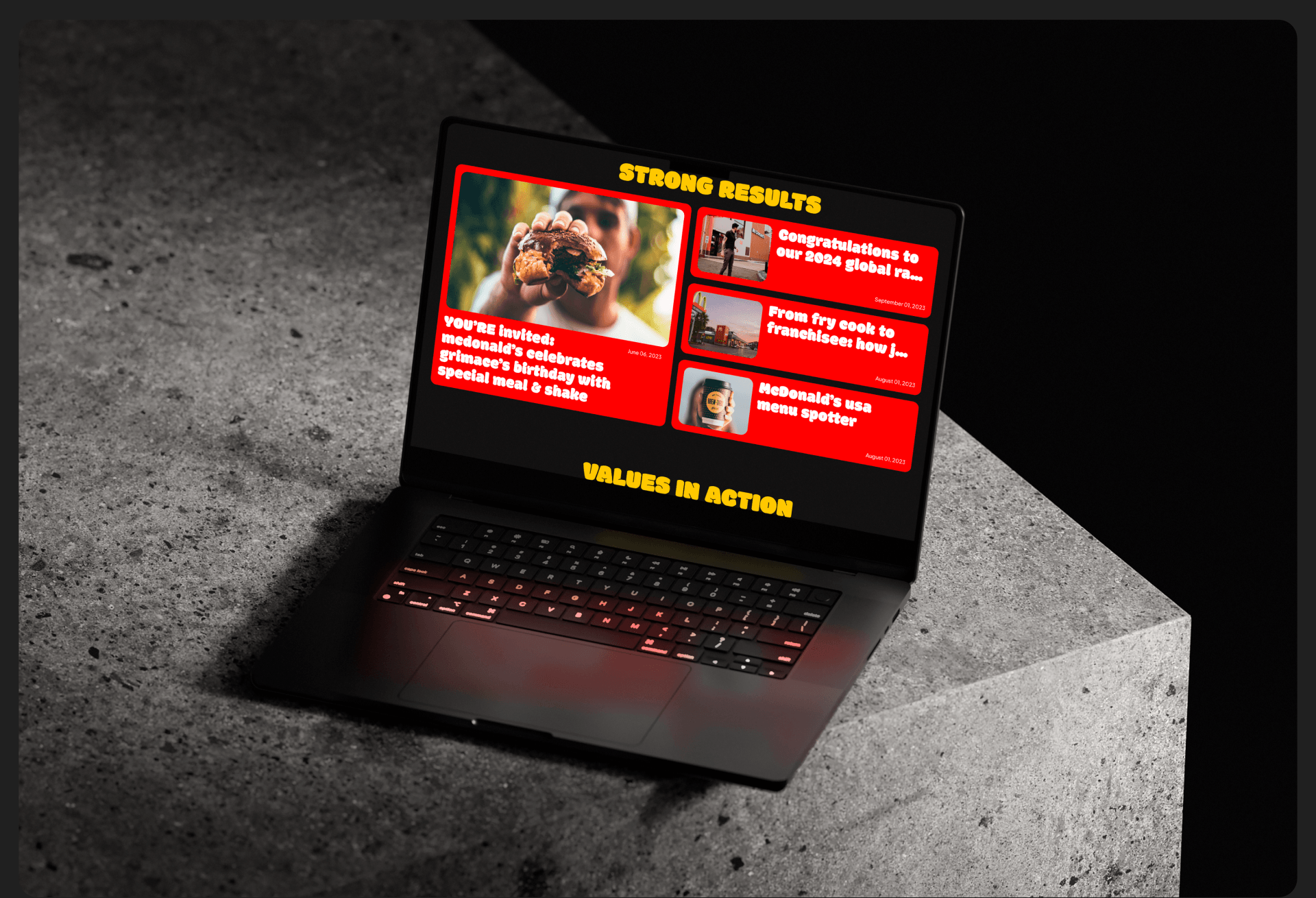 McDonald’s | Corporate site redesign | UI/UX Design — Изображение №6 — Интерфейсы, Брендинг на Dprofile