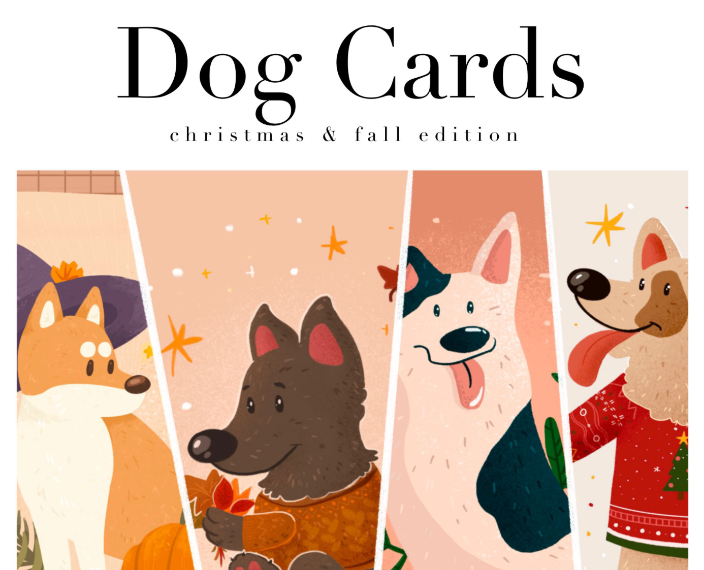 Dog Cards — Иллюстрация на Dprofile