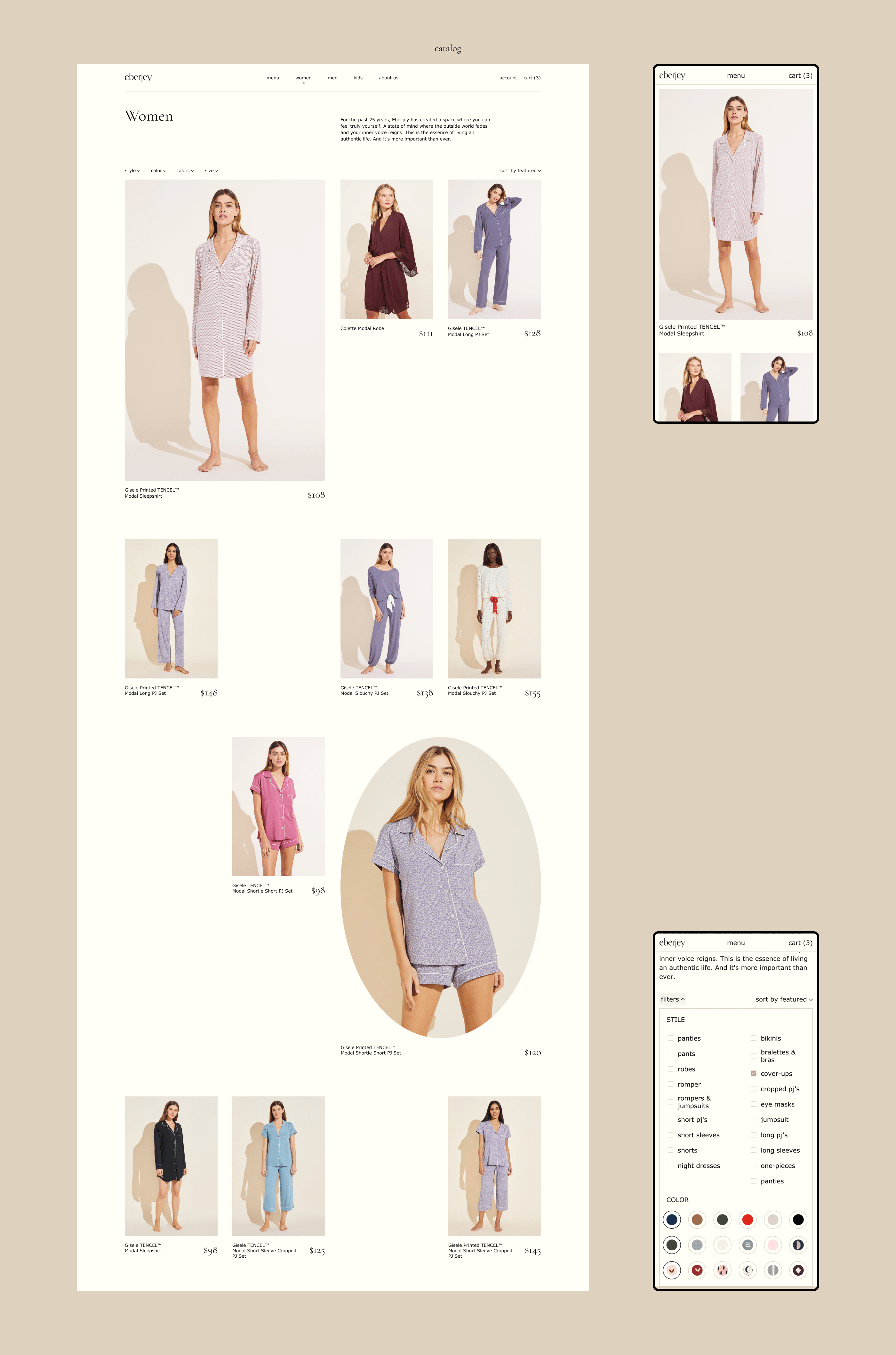 Eberjey — Re-Design | E-Commerce — Изображение №5 — Интерфейсы на Dprofile