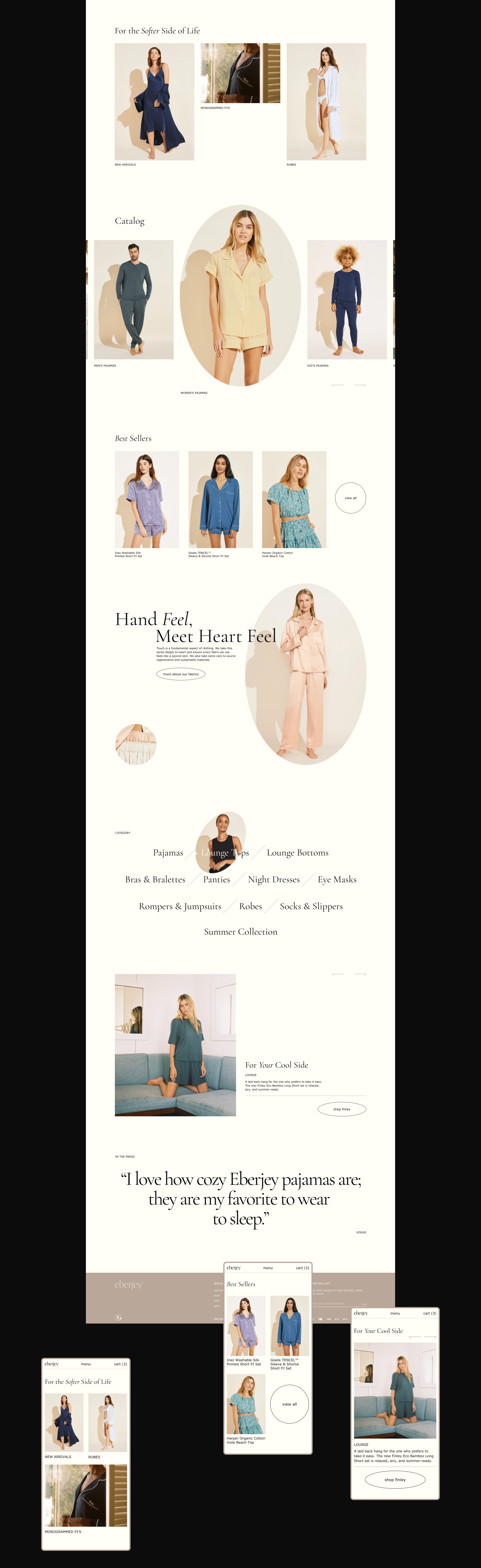 Eberjey — Re-Design | E-Commerce — Изображение №3 — Интерфейсы на Dprofile