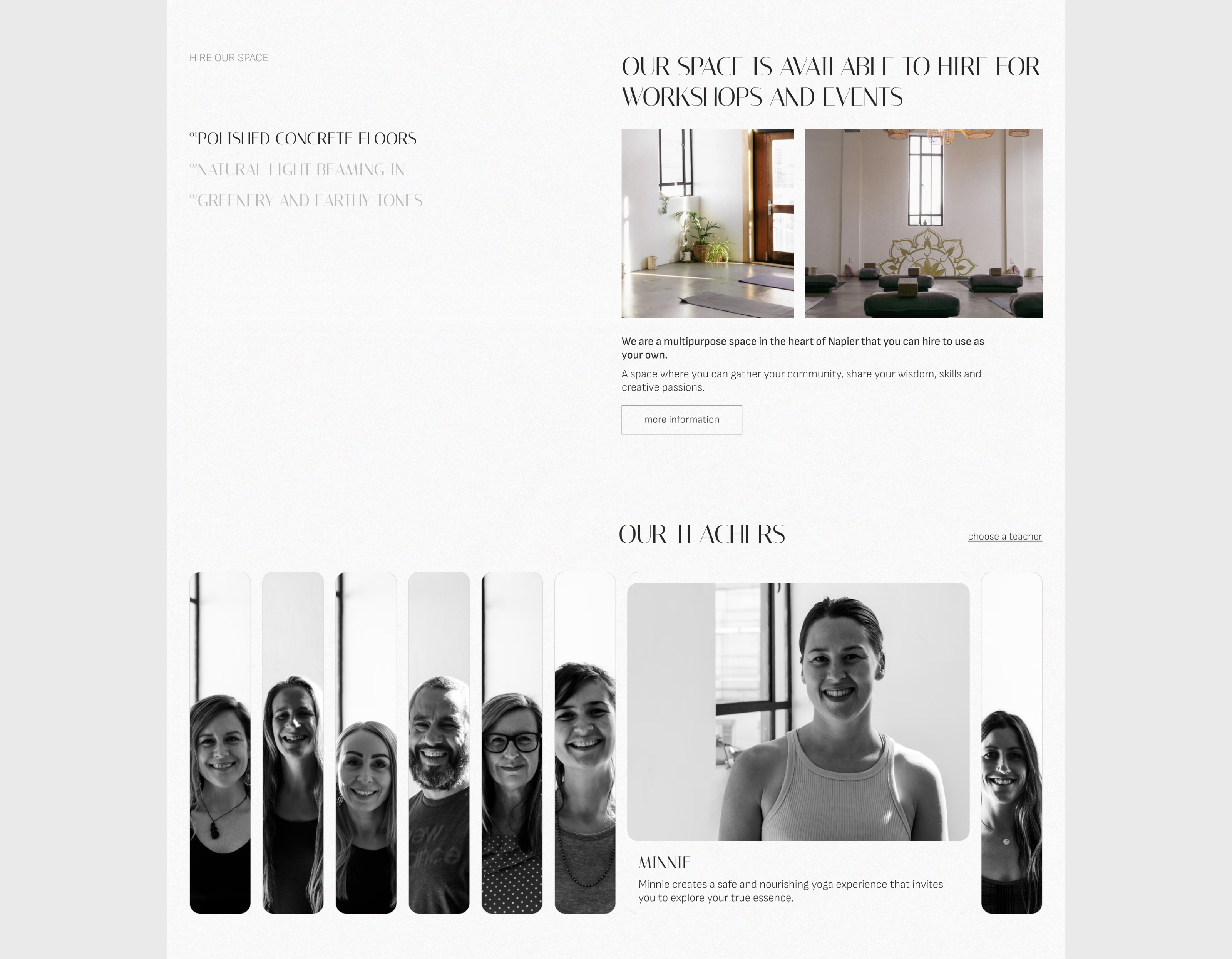 Yoga & Workshop space — Изображение №5 — Интерфейсы на Dprofile