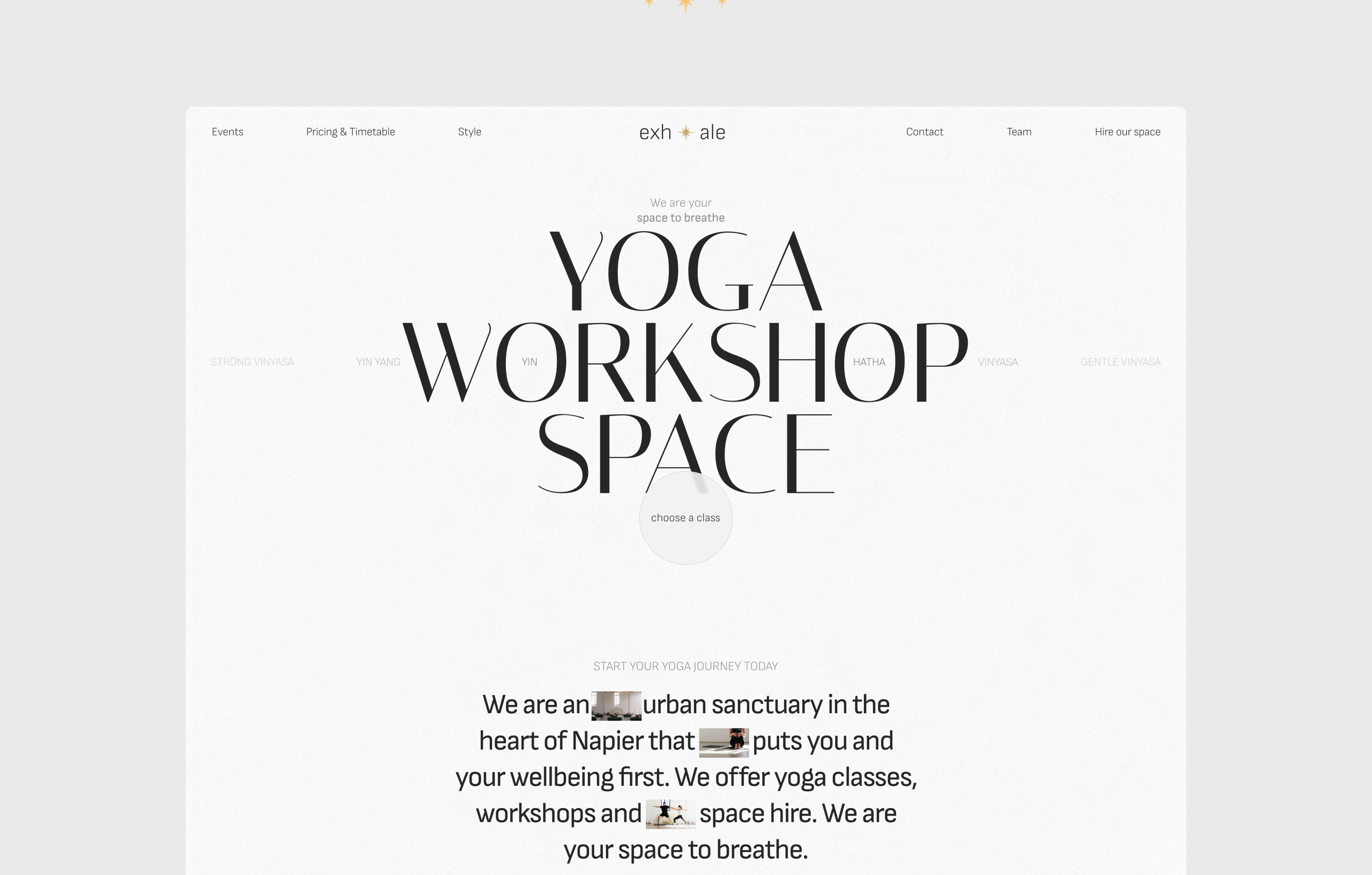 Yoga & Workshop space — Изображение №3 — Интерфейсы на Dprofile