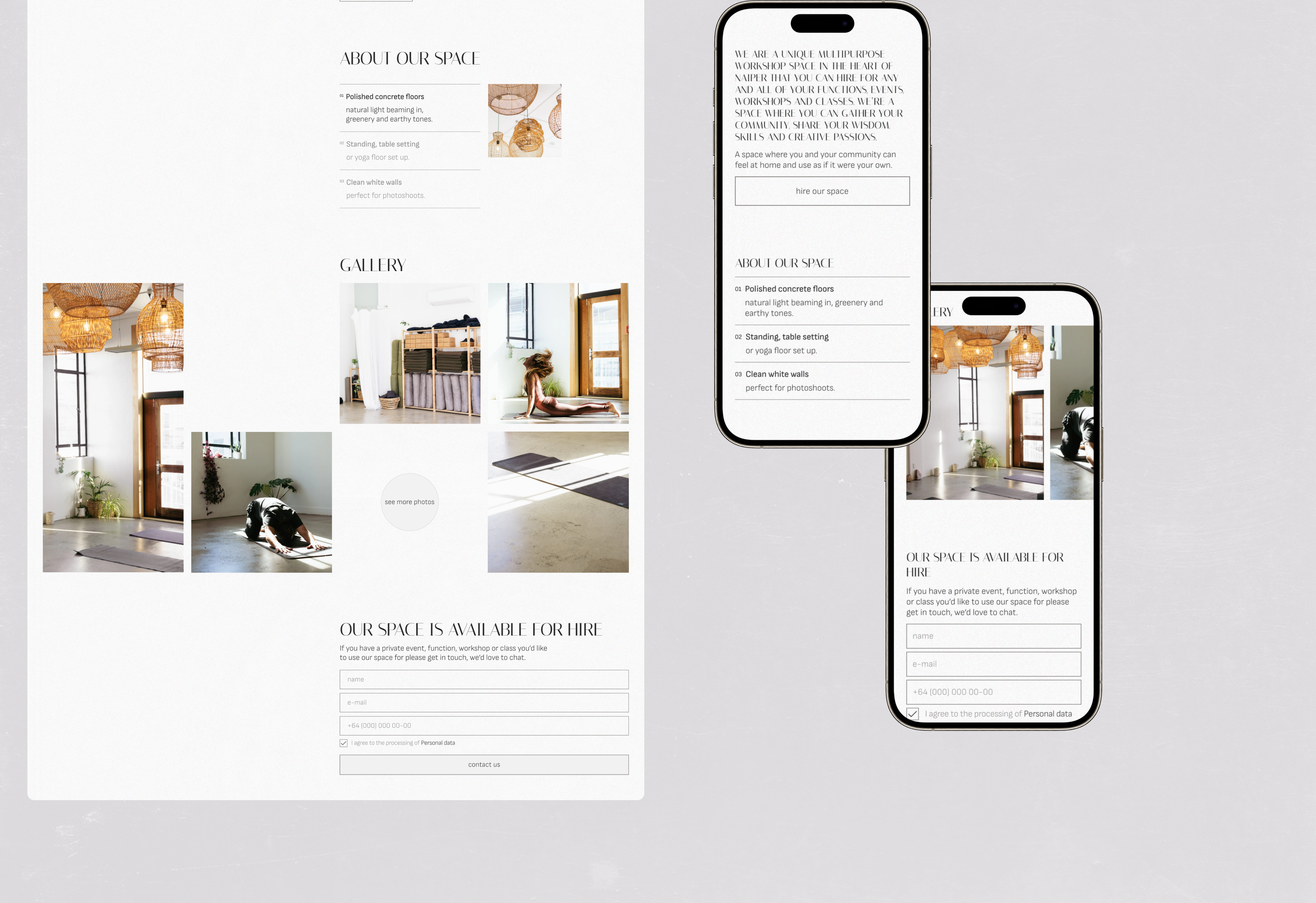 Yoga & Workshop space — Изображение №15 — Интерфейсы на Dprofile