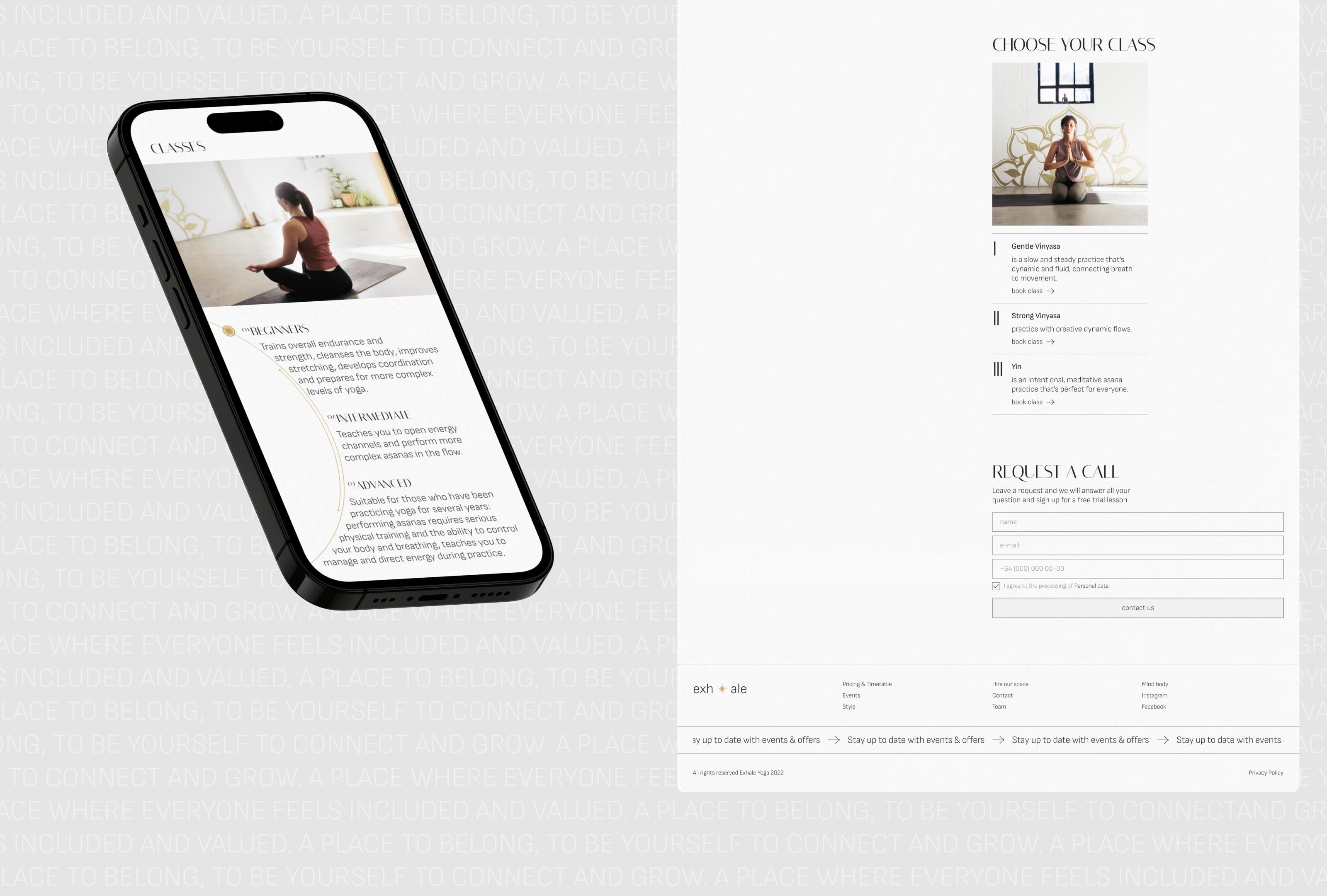 Yoga & Workshop space — Изображение №12 — Интерфейсы на Dprofile
