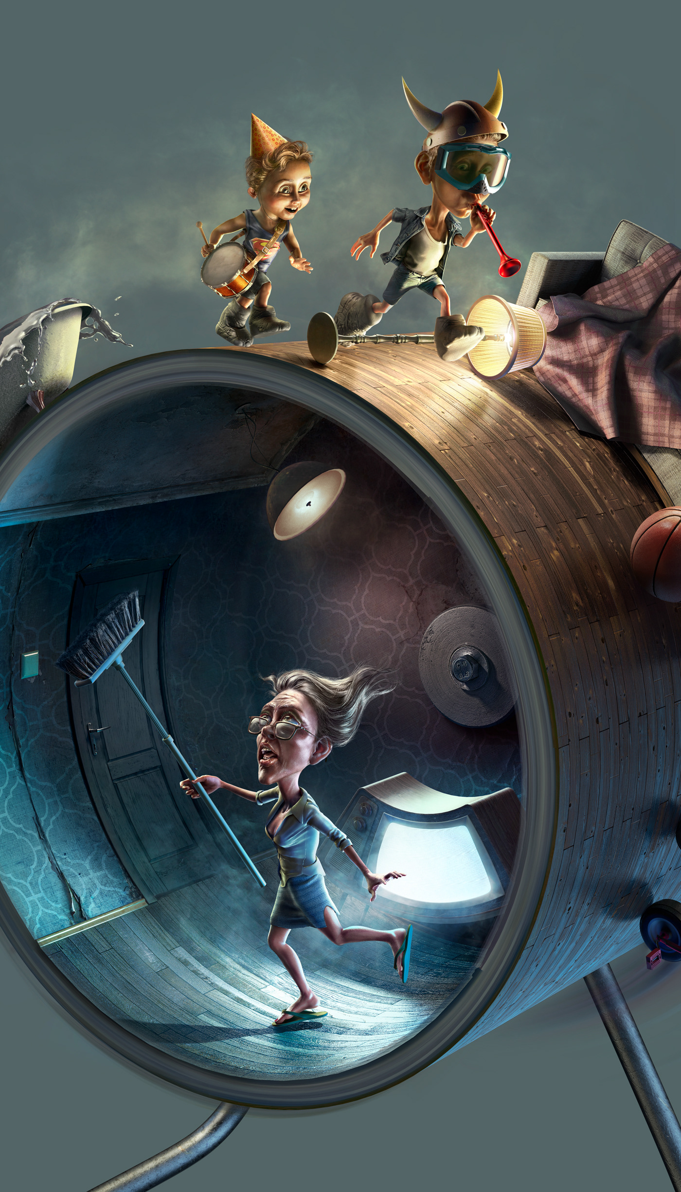 Morton: Hamster wheel - CHILDREN illustration — Изображение №2 — Иллюстрация, Маркетинг на Dprofile