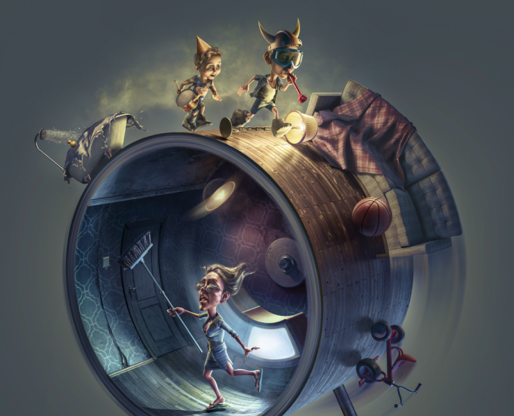 Morton: Hamster wheel - CHILDREN illustration — Иллюстрация, Маркетинг на Dprofile
