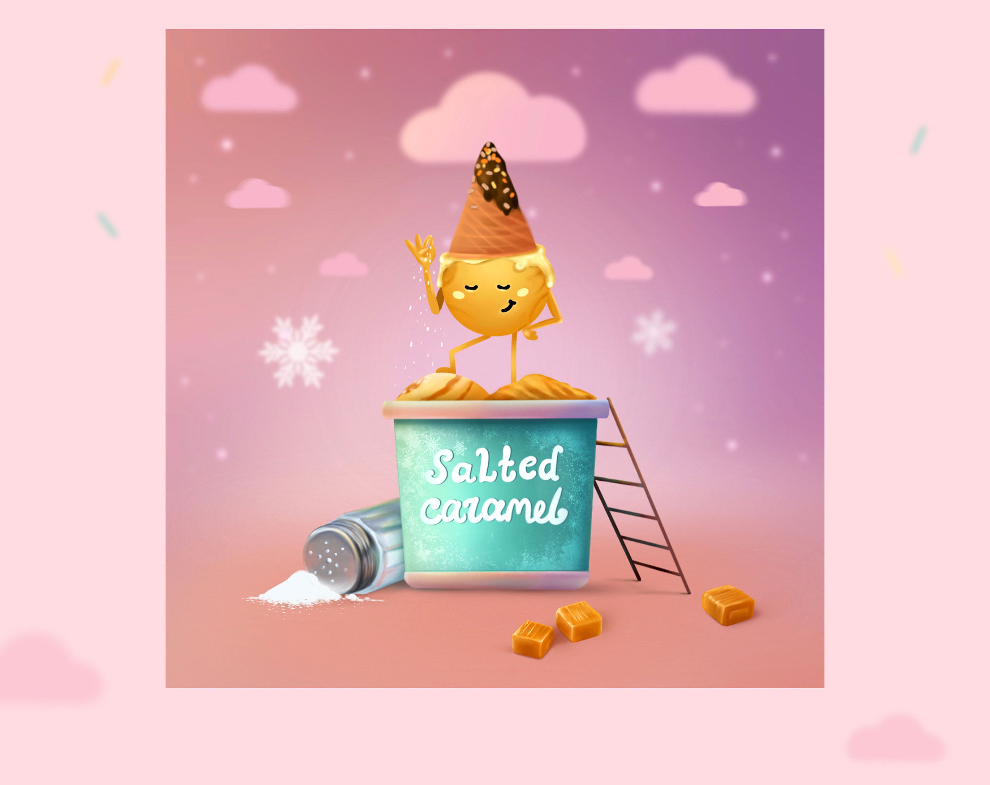 ICE CREAM DAY — Изображение №5 — Брендинг, Иллюстрация на Dprofile