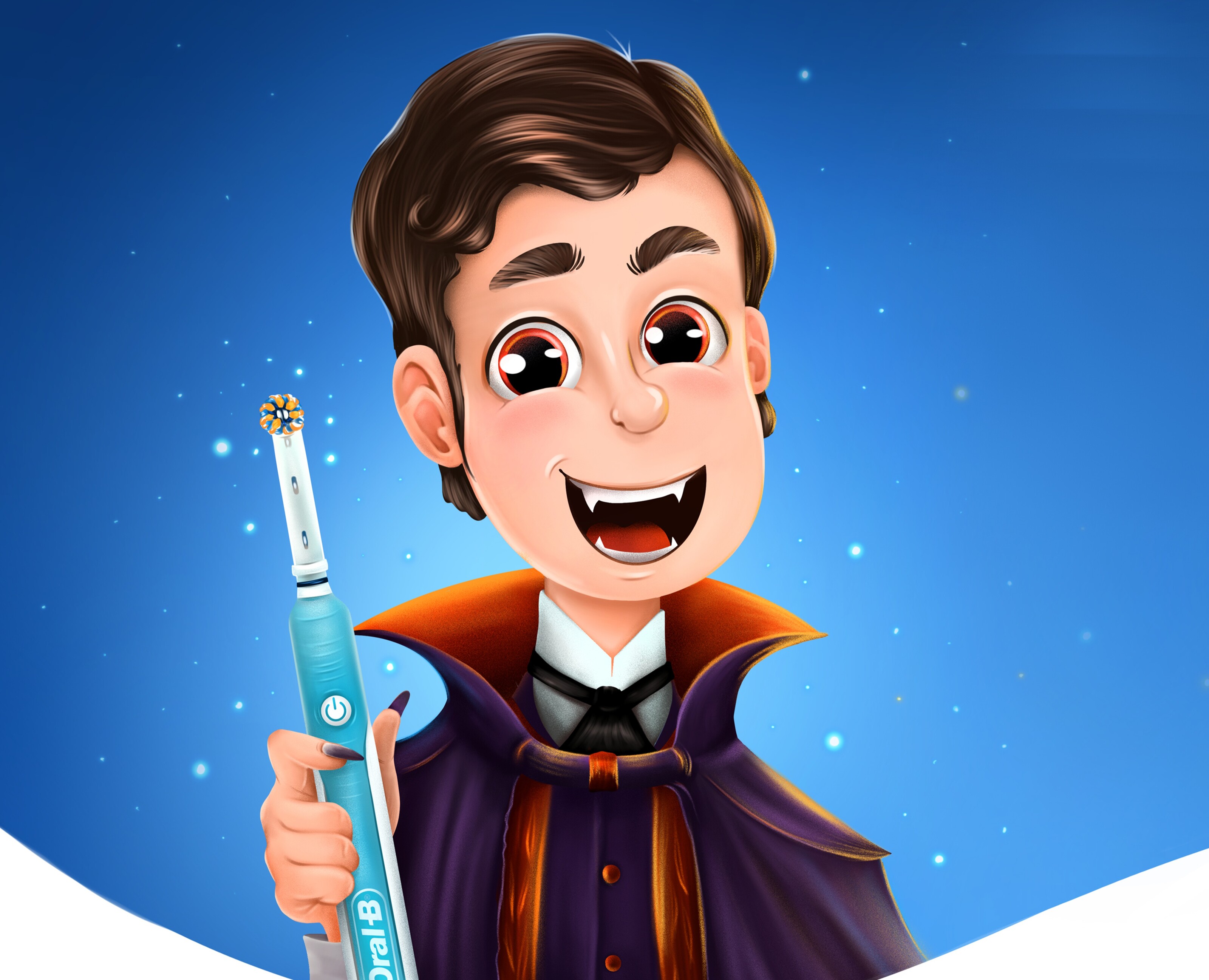 Дракула и ORAL-B — Брендинг, Иллюстрация на Dprofile