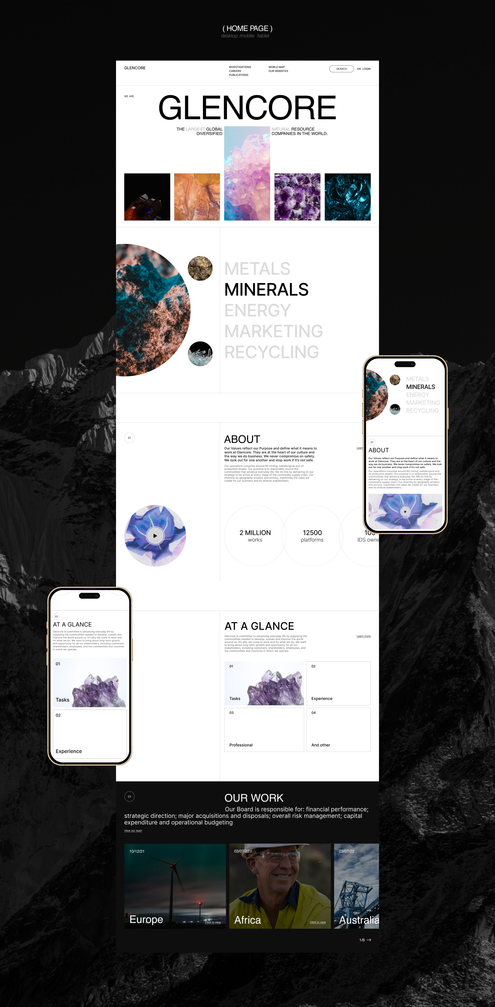 Glencore — Изображение №2 — Интерфейсы, Брендинг на Dprofile