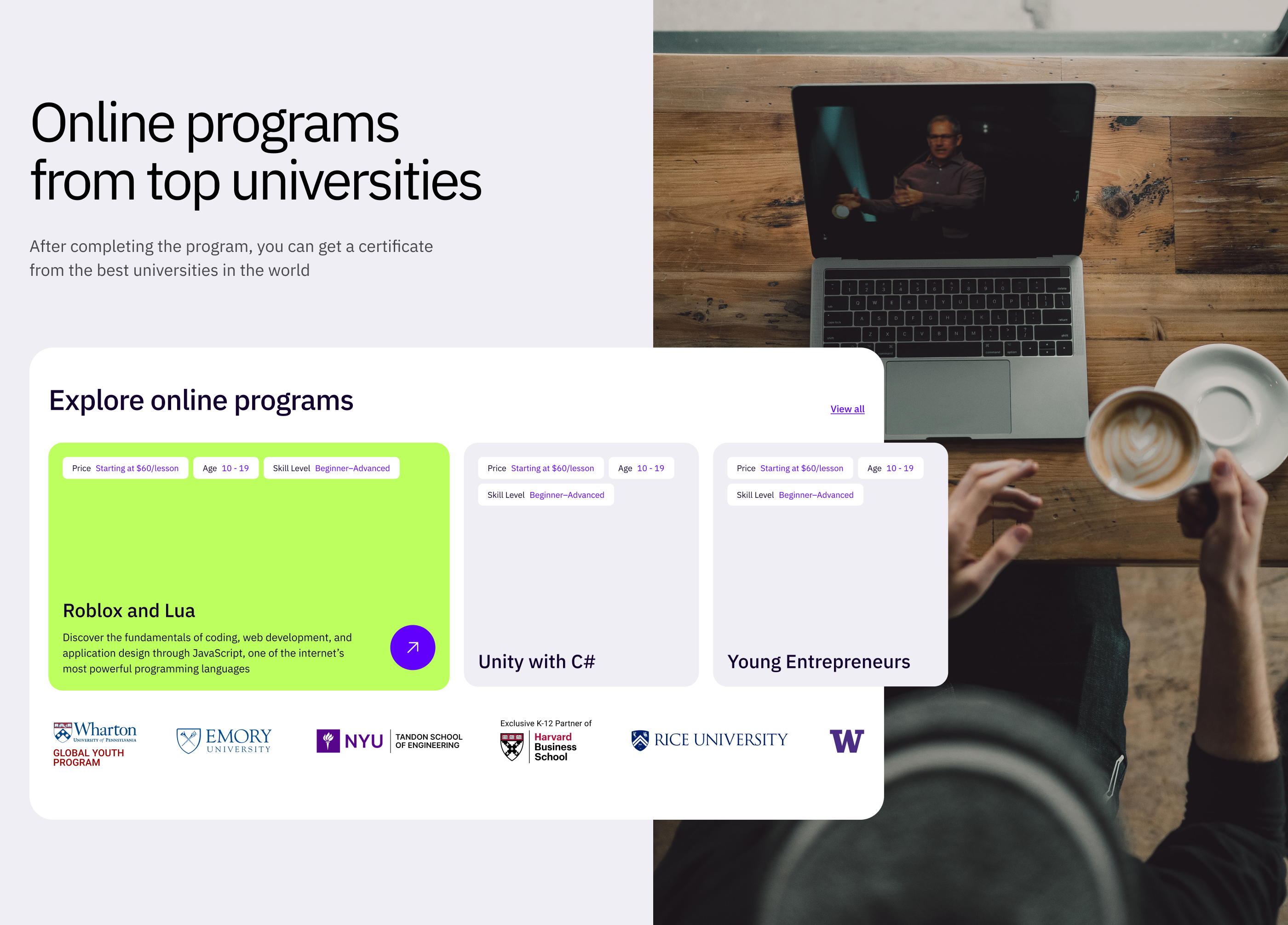 IT school for teens — Изображение №3 — Интерфейсы на Dprofile