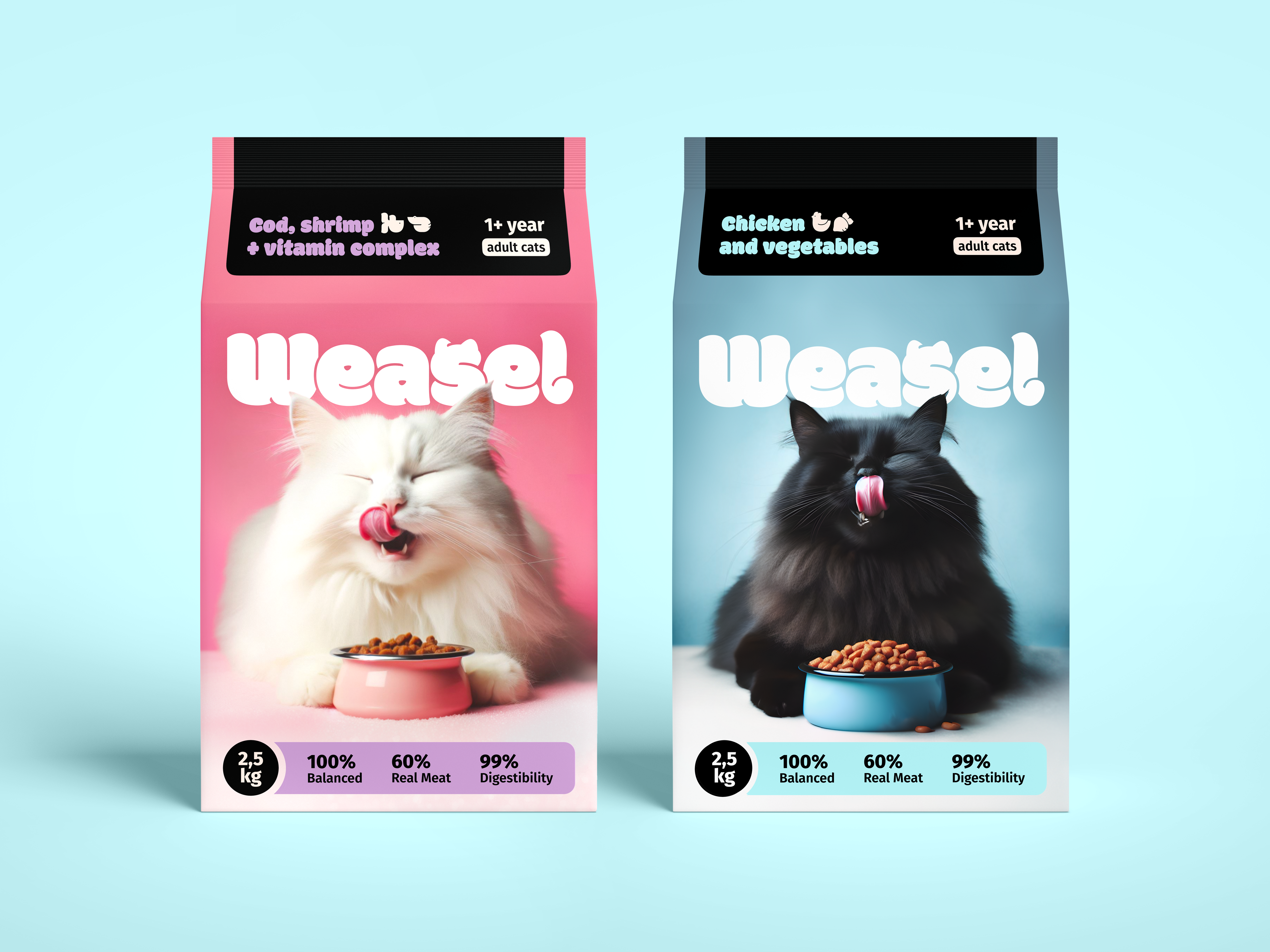 Weasel | Фирменный стиль для кошачьего корма — Изображение №4 — Брендинг на Dprofile