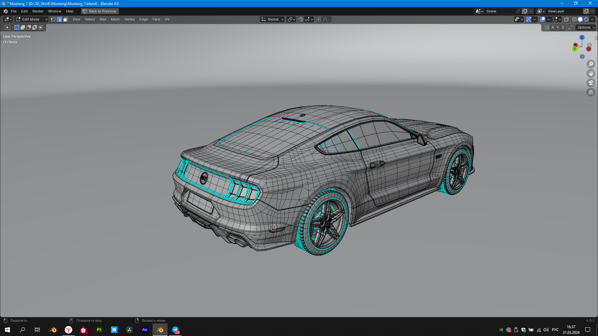 Ford Mustang 2015 — Изображение №14 — Графика, 3D на Dprofile