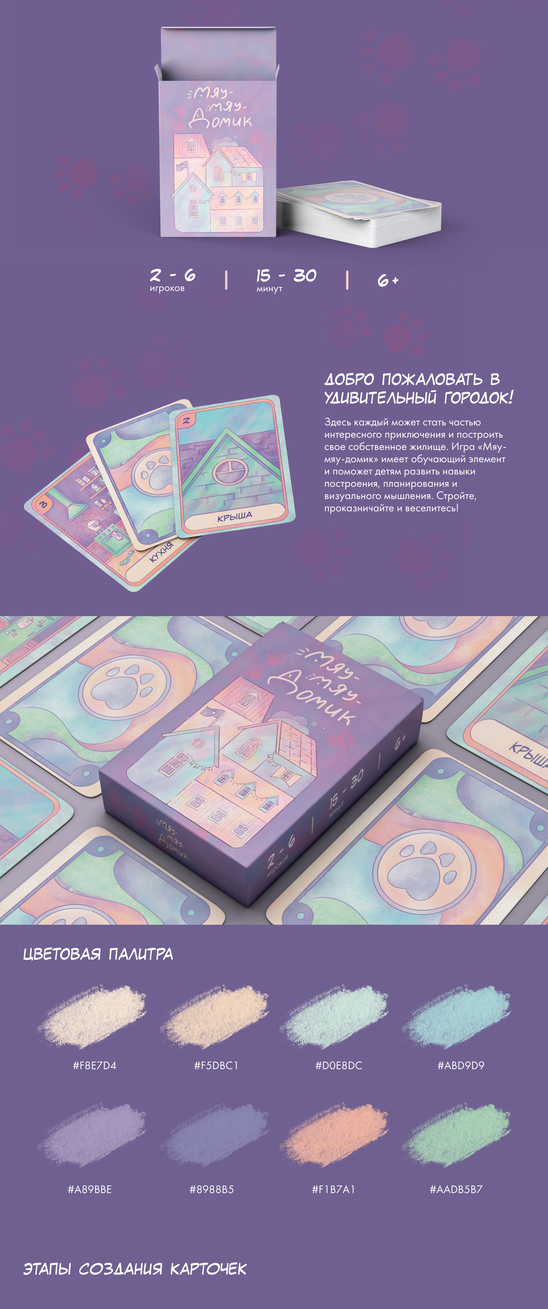 Настольная игра для детей «Мяу-мяу-домик» — Изображение №1 — Брендинг, Иллюстрация на Dprofile