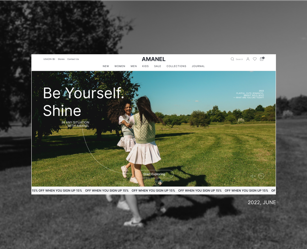AMANEL | UI | STORE на Dprofile