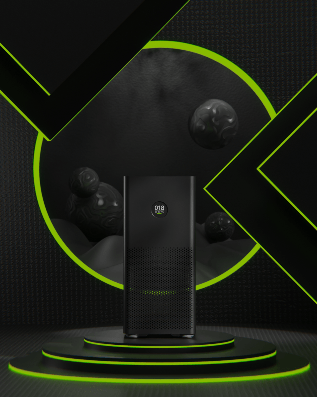 Air Purifier Xiaomi (non-commercial project) — Изображение №7 — Интерфейсы, 3D на Dprofile