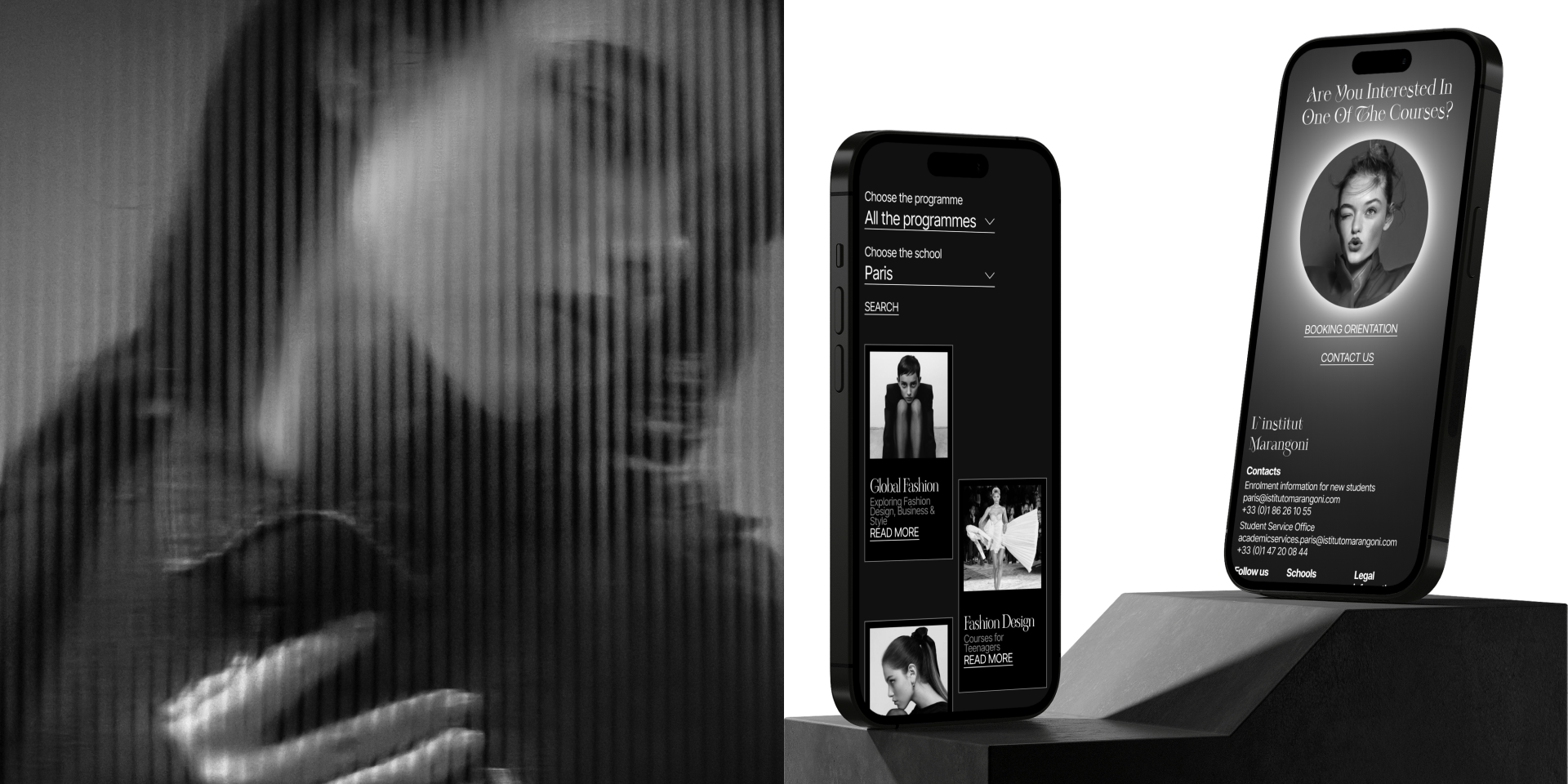 L'institut Marangoni | Corporate website — Изображение №8 — Интерфейсы, Брендинг на Dprofile