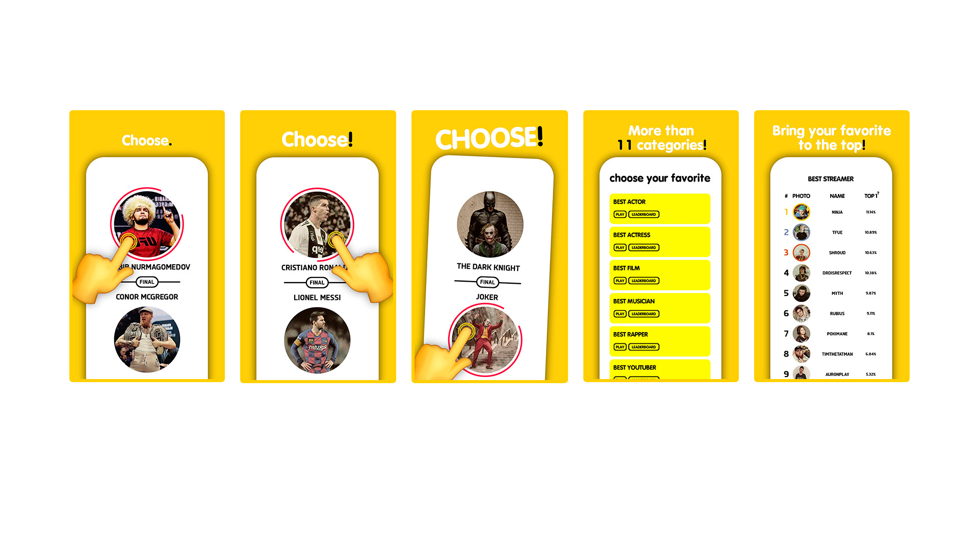 Choose | Страница в Google Play — Изображение №3 — Брендинг, Маркетинг на Dprofile