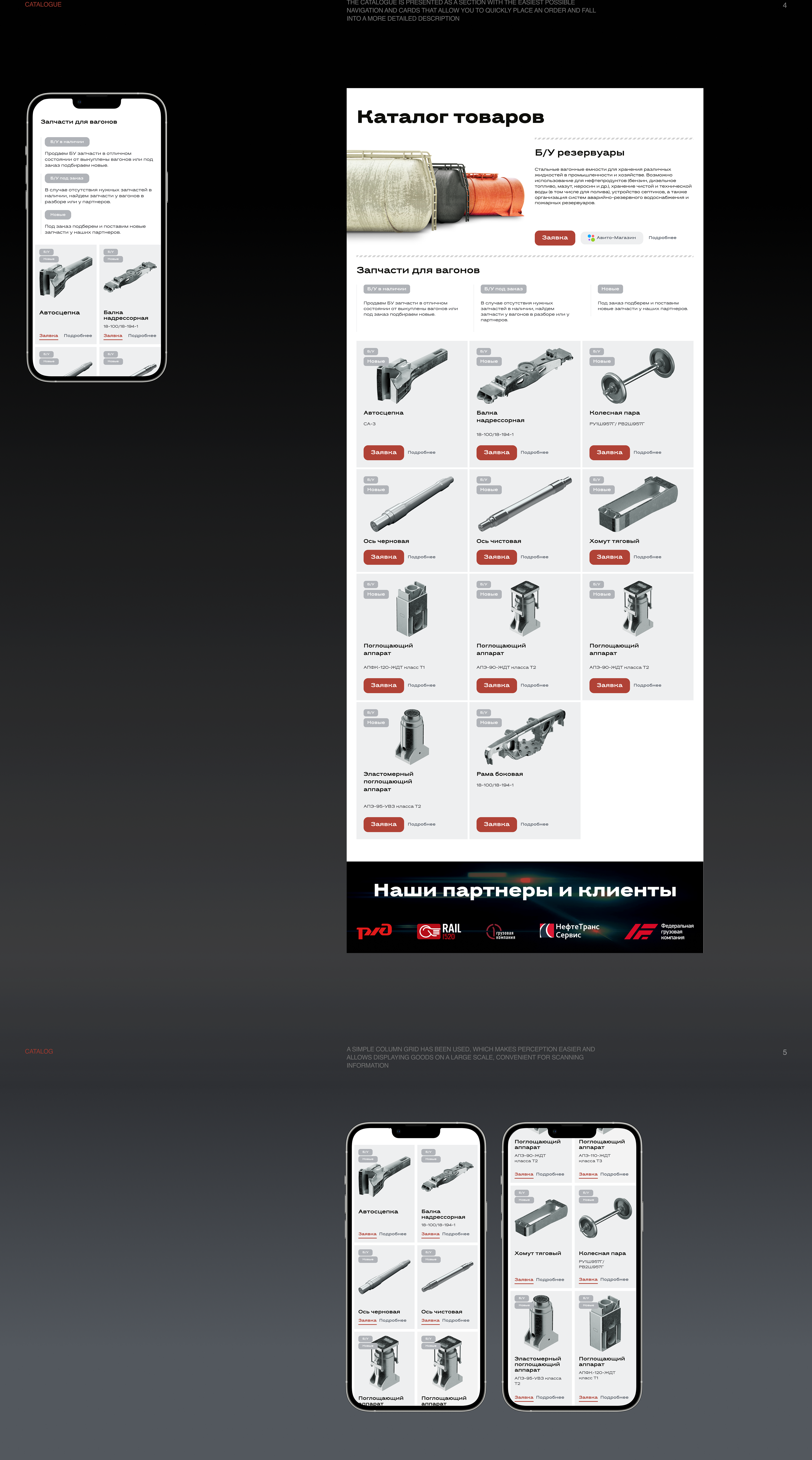 ZD1520. The web-site for Railroad spares seller. — Изображение №5 — Интерфейсы, Иллюстрация на Dprofile