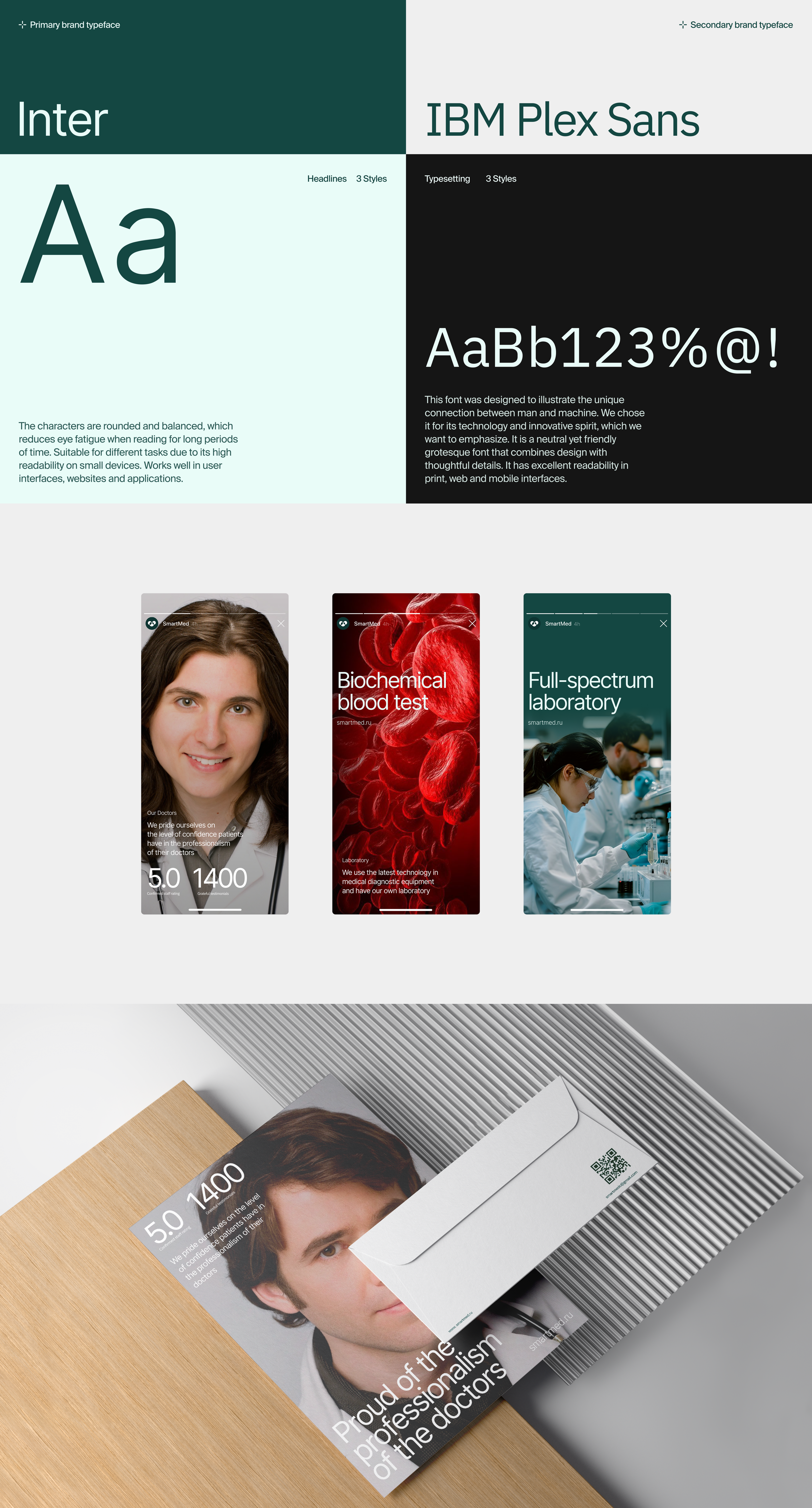 SmartMed Clinics. Branding, Logo-design & Web-concept. — Изображение №6 — Брендинг на Dprofile