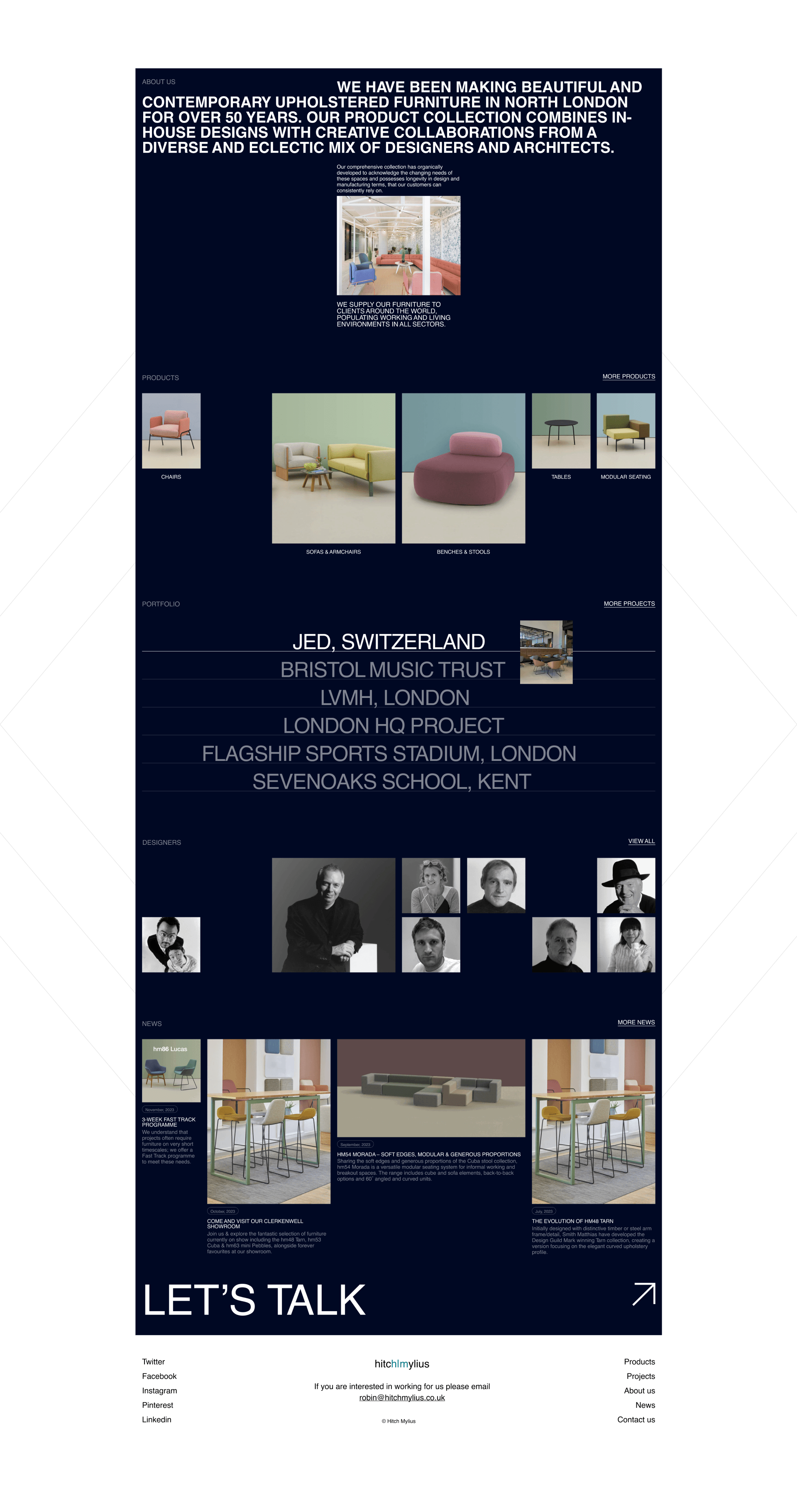 Hitch Mylius | Corporate website redesign — Изображение №2 — Графика, Интерфейсы на Dprofile