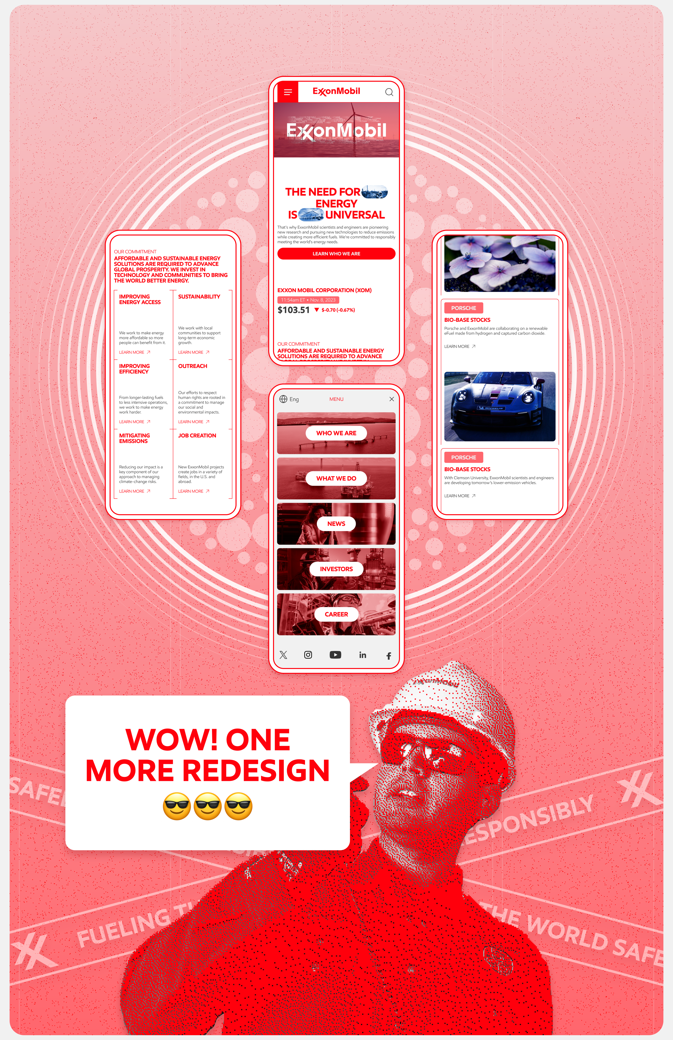 ExxonMobil | Corporate Website Redesign — Изображение №4 — Интерфейсы, 3D на Dprofile