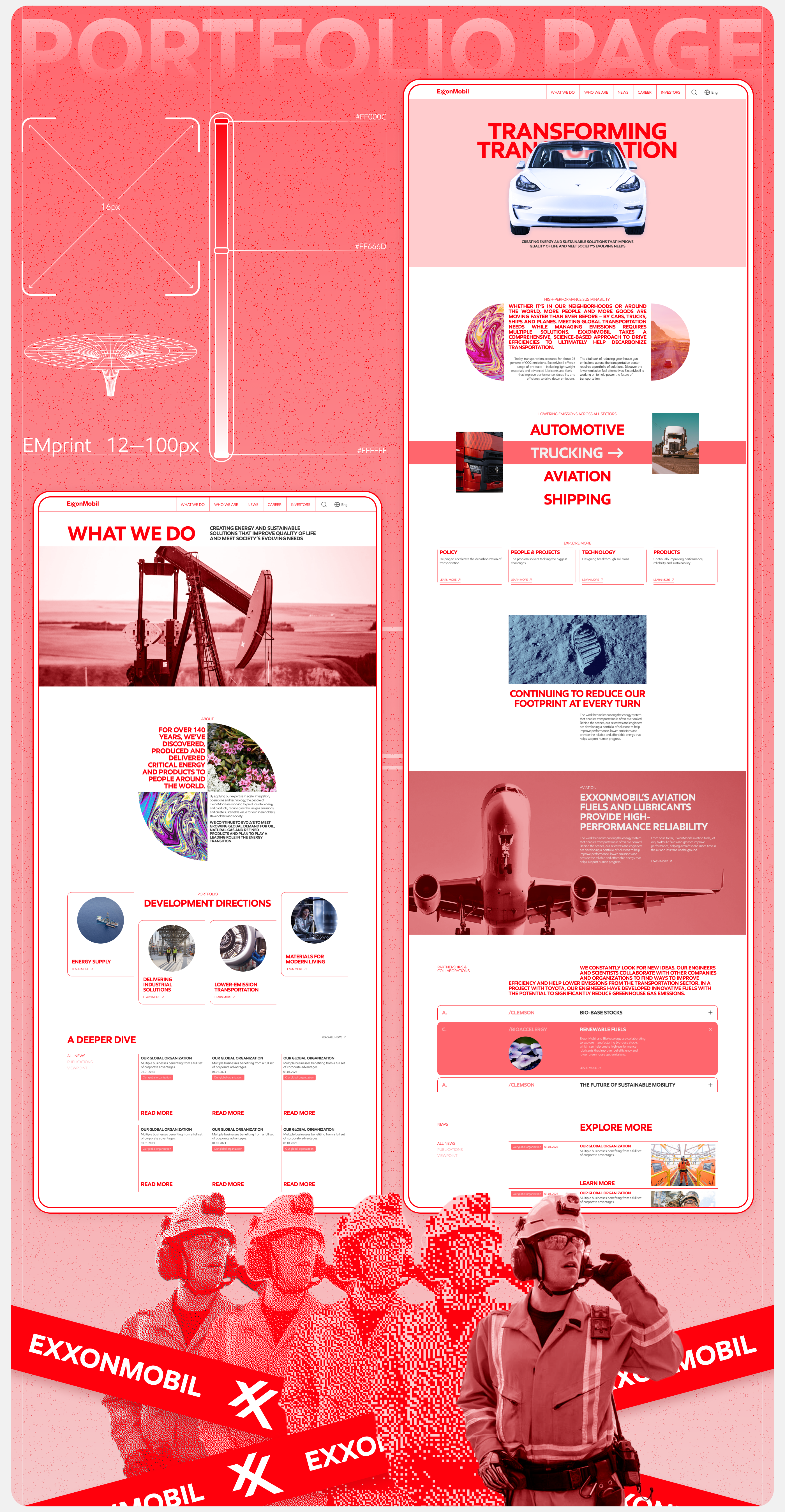 ExxonMobil | Corporate Website Redesign — Изображение №7 — Интерфейсы, 3D на Dprofile