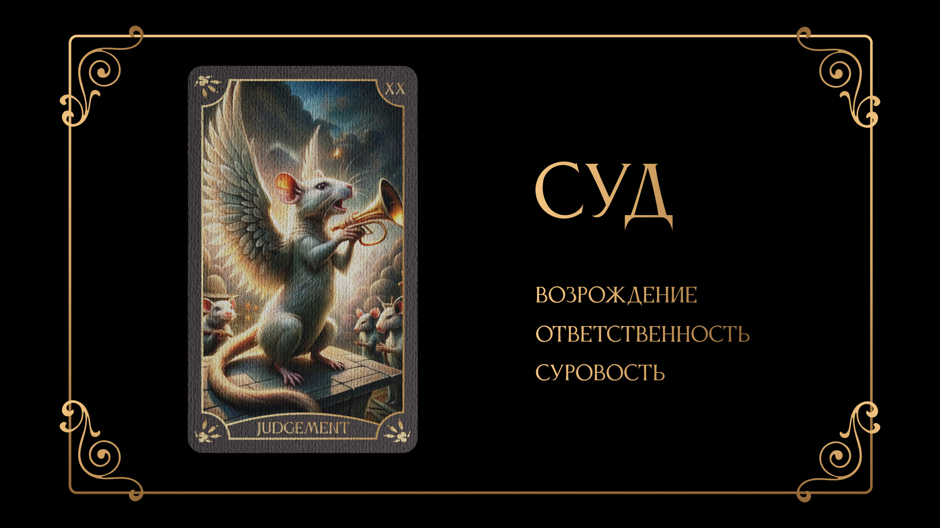 Дизайн 78 карт "Таро Крыс" — Изображение №30 — Иллюстрация, Графика на Dprofile