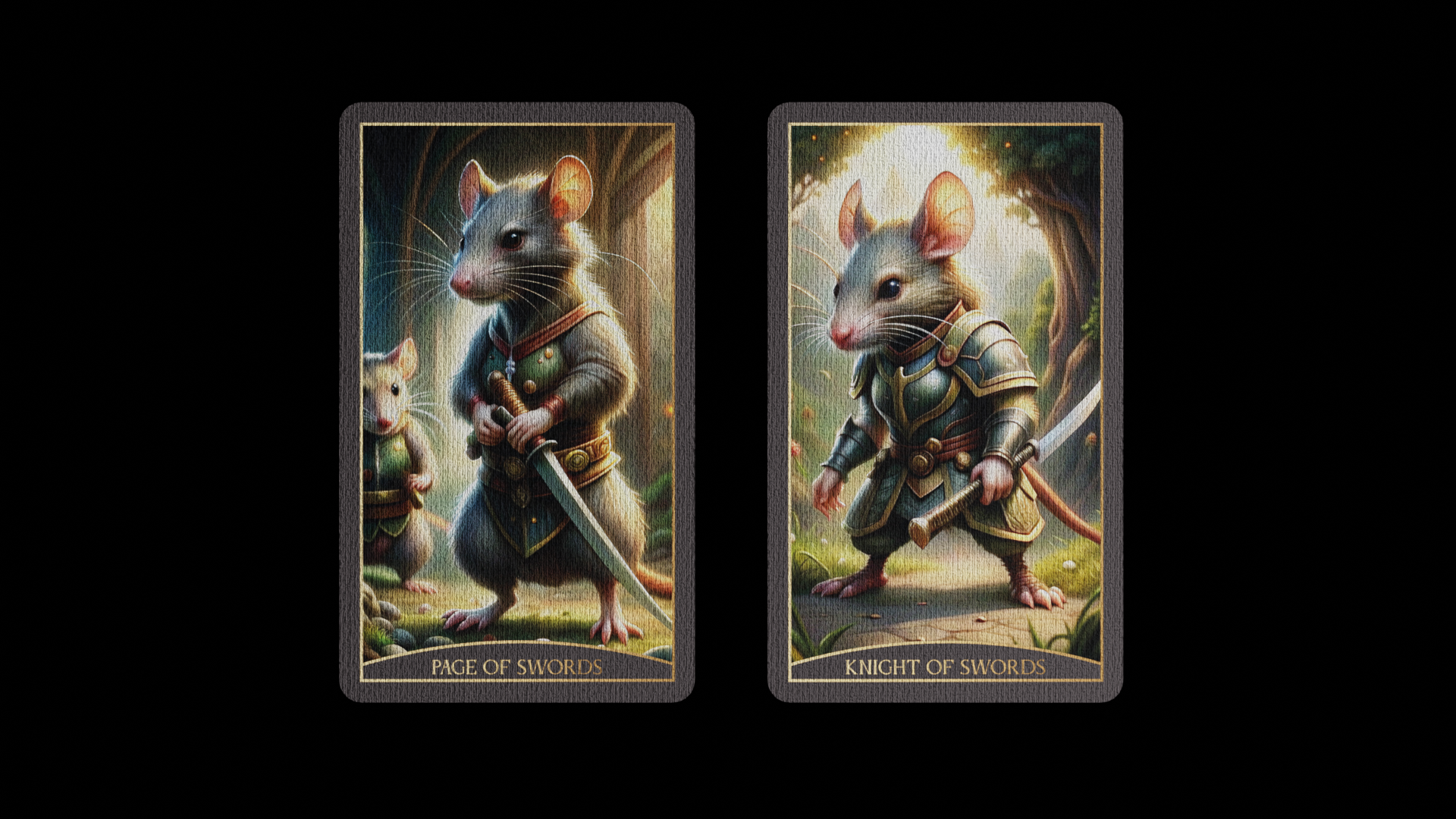 Дизайн 78 карт "Таро Крыс" — Изображение №7 — Иллюстрация, Графика на Dprofile