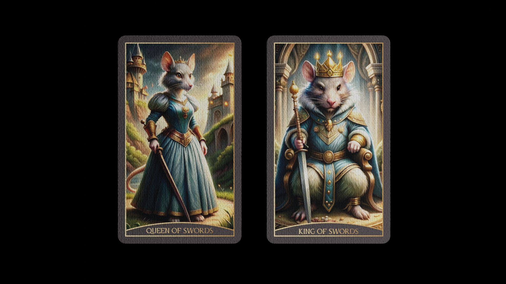 Дизайн 78 карт "Таро Крыс" — Изображение №8 — Иллюстрация, Графика на Dprofile