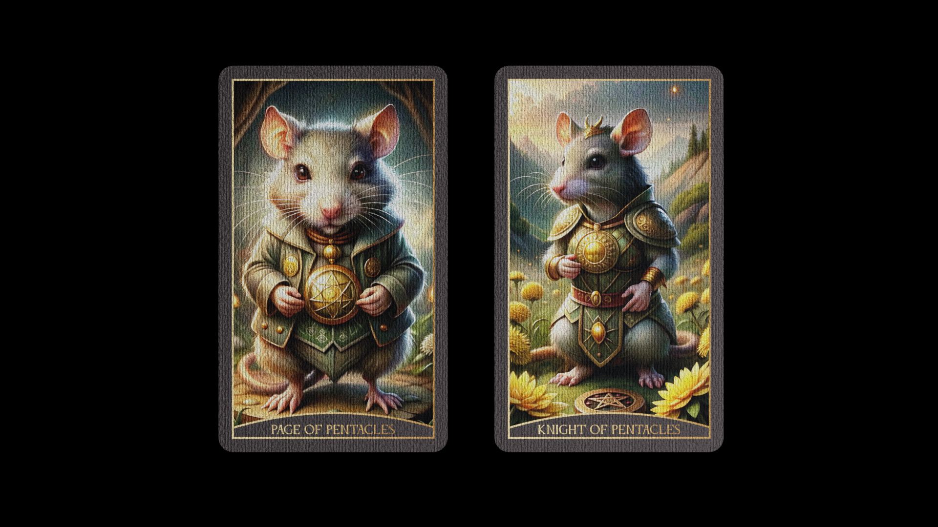 Дизайн 78 карт "Таро Крыс" — Изображение №11 — Иллюстрация, Графика на Dprofile