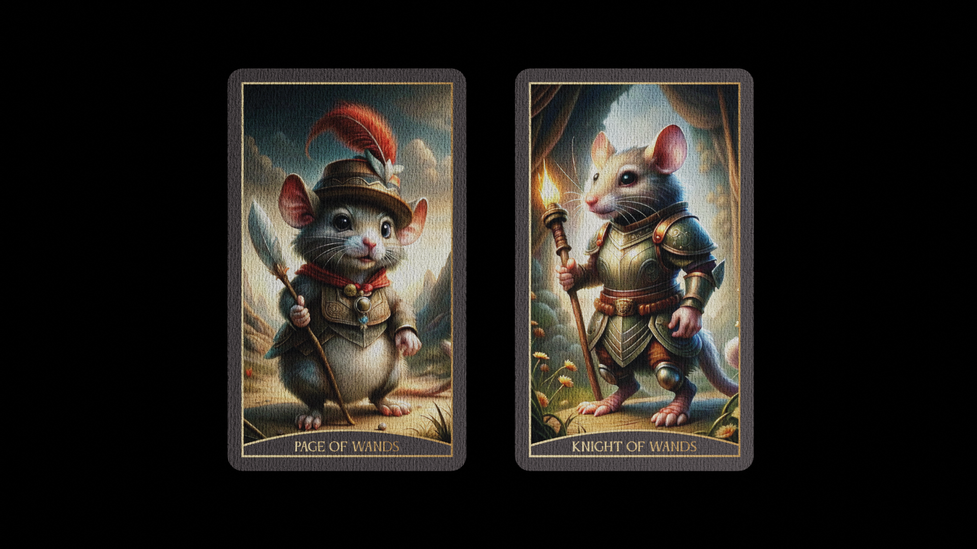 Дизайн 78 карт "Таро Крыс" — Изображение №4 — Иллюстрация, Графика на Dprofile