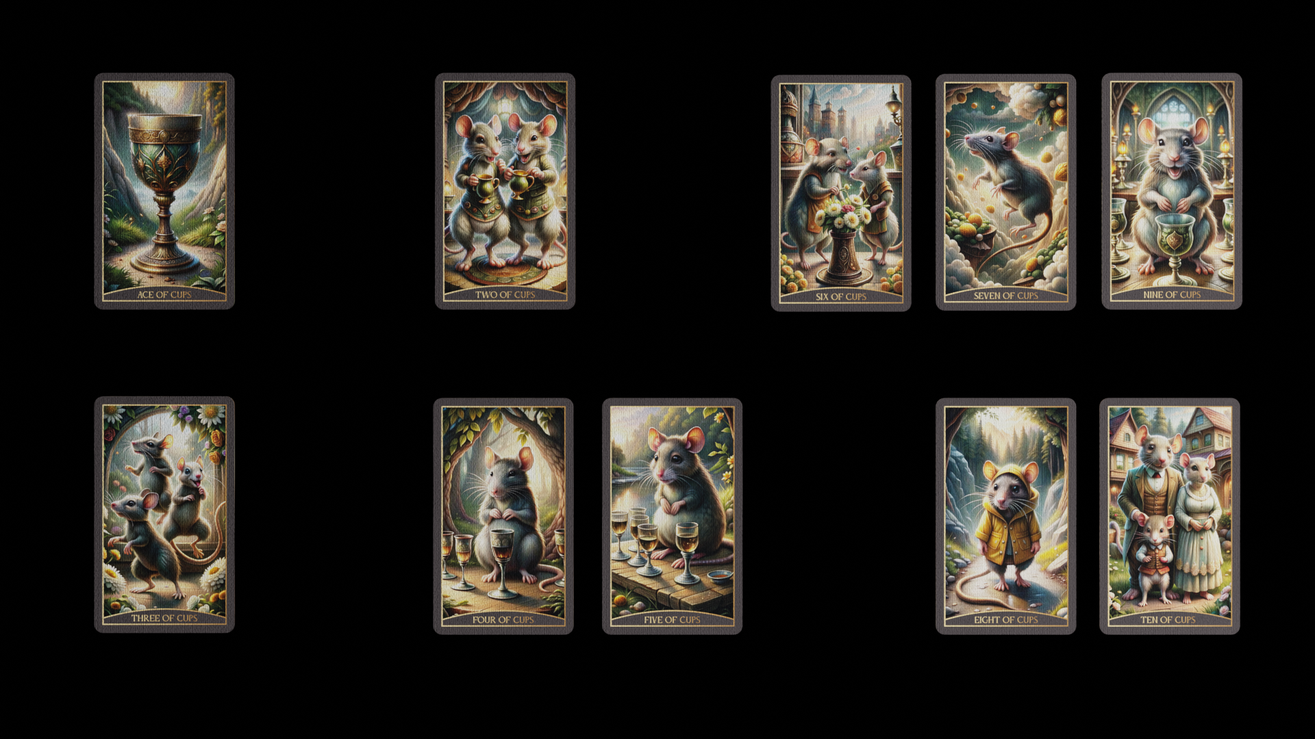 Дизайн 78 карт "Таро Крыс" — Изображение №14 — Иллюстрация, Графика на Dprofile