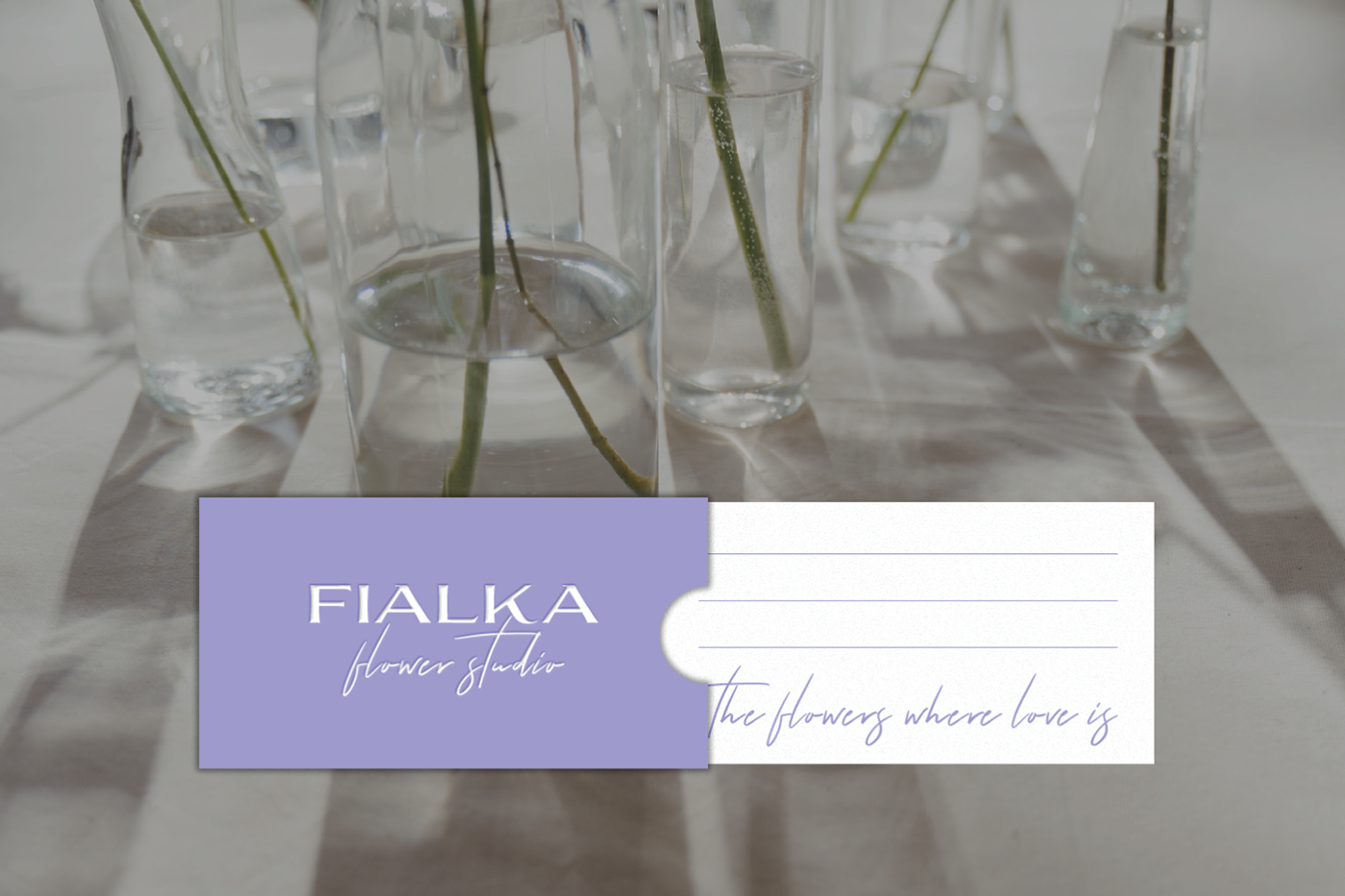 FIALKA flower studio — Изображение №6 — Брендинг, Графика на Dprofile