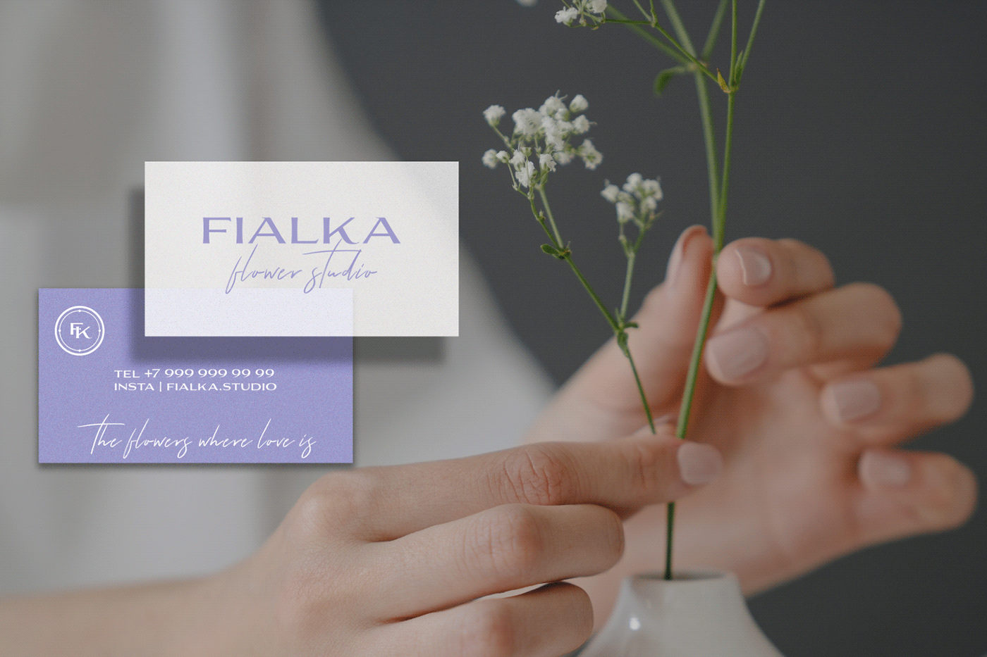 FIALKA flower studio — Изображение №5 — Брендинг, Графика на Dprofile