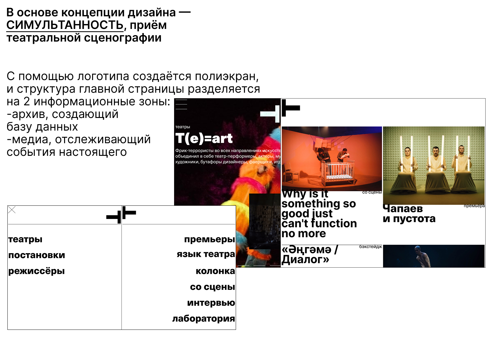 альт театр. лэндинг сайта — Изображение №5 — Интерфейсы, Брендинг на Dprofile