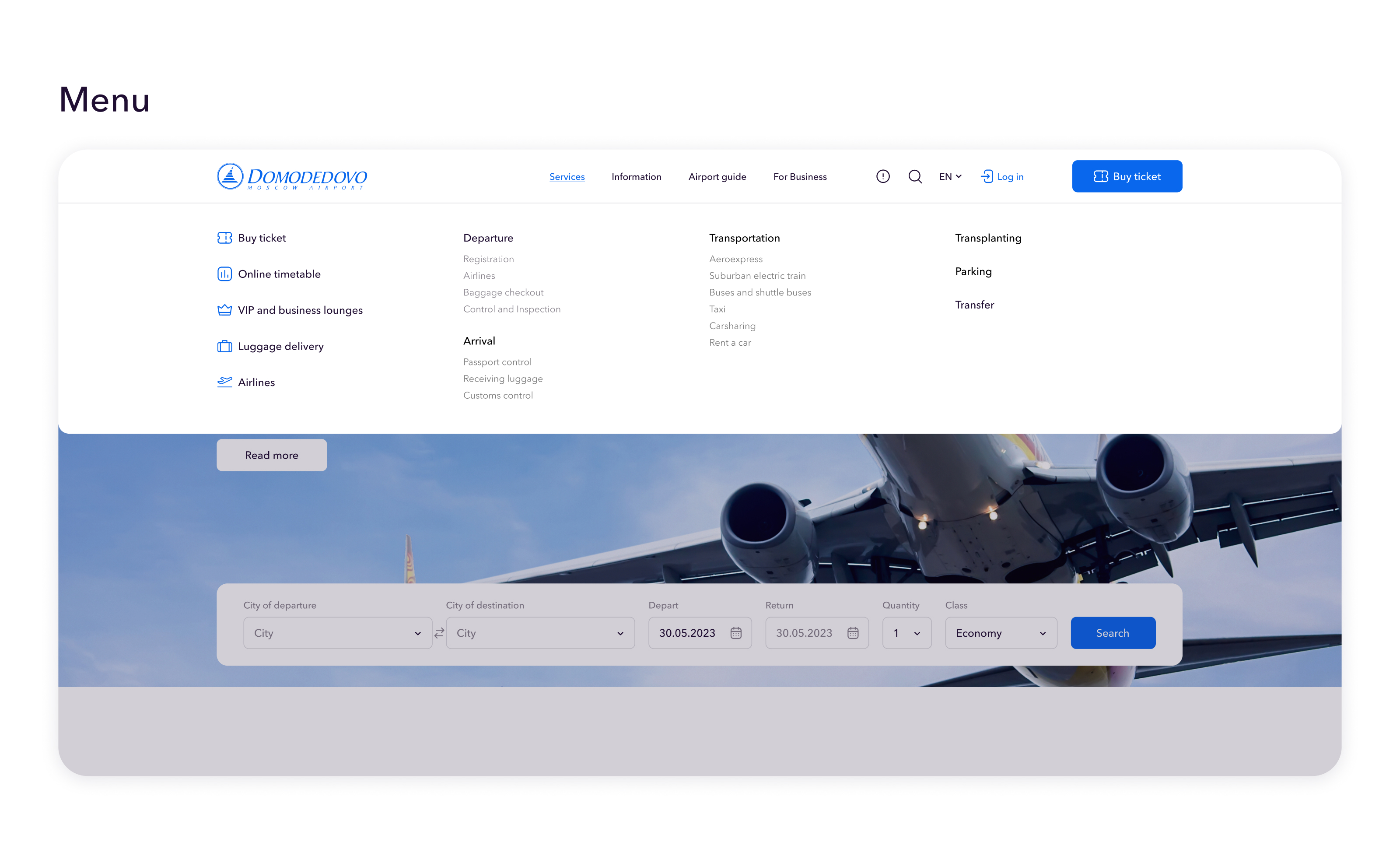 Moscow Domodedovo Airport │Web — Изображение №16 — Интерфейсы, Маркетинг на Dprofile