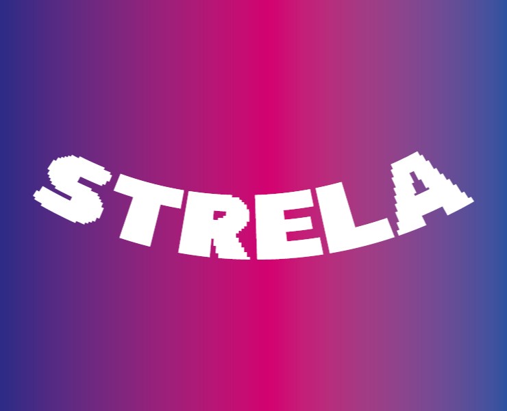 Айдентика диджитал-конференции STRELA (Стрела) на Dprofile