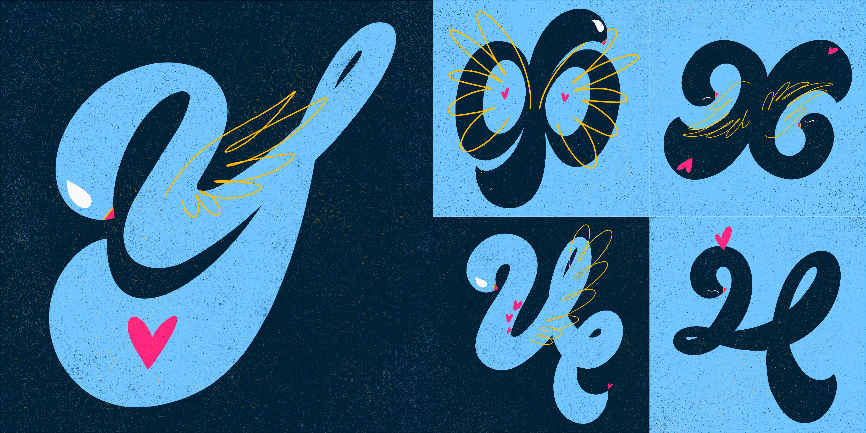 Буквальный челлендж| 33 буквы русского алфавита — Изображение №5 — Иллюстрация, Графика на Dprofile
