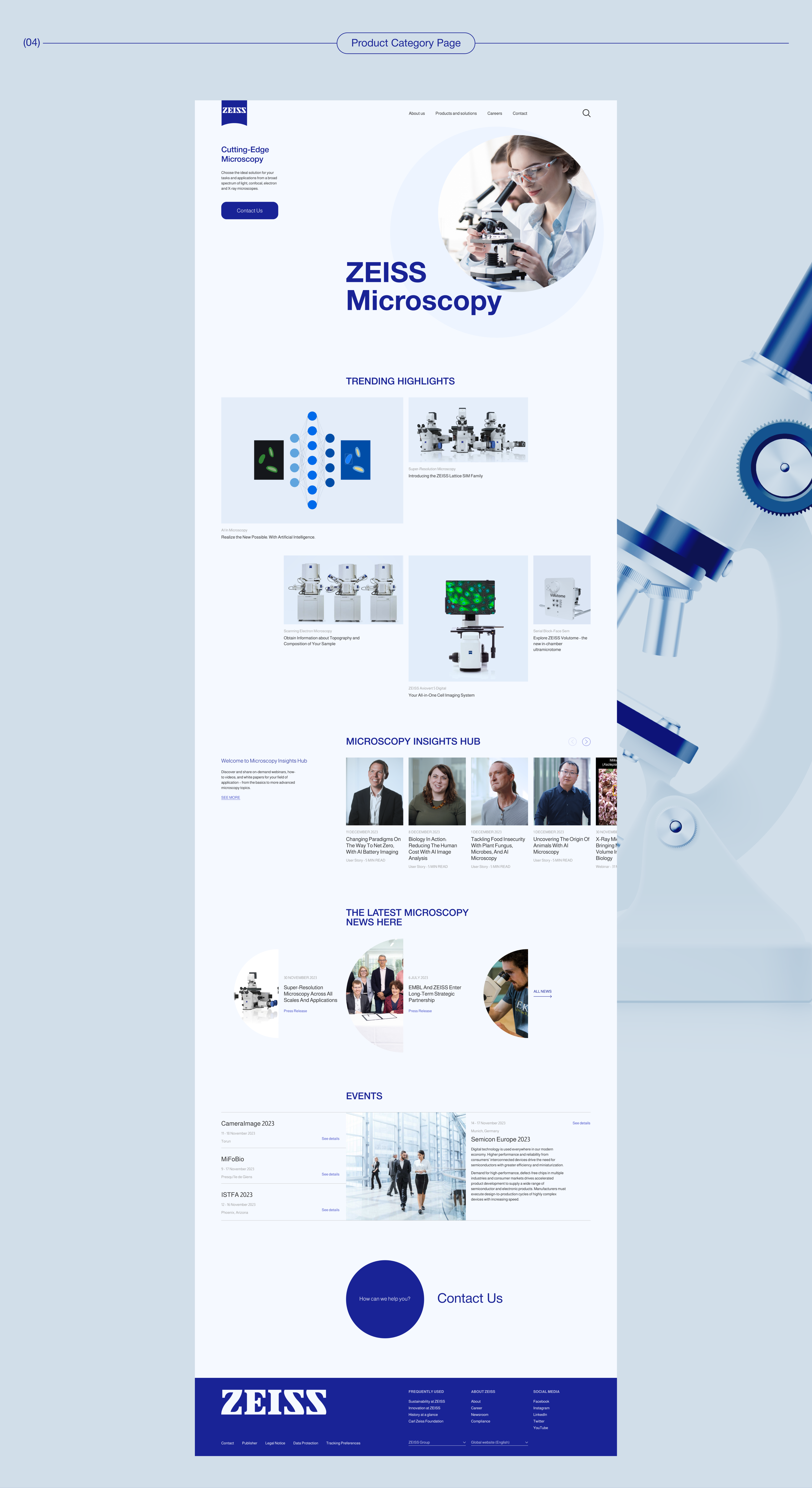 ZEISS | Corporate website redesign — Изображение №6 — Интерфейсы на Dprofile