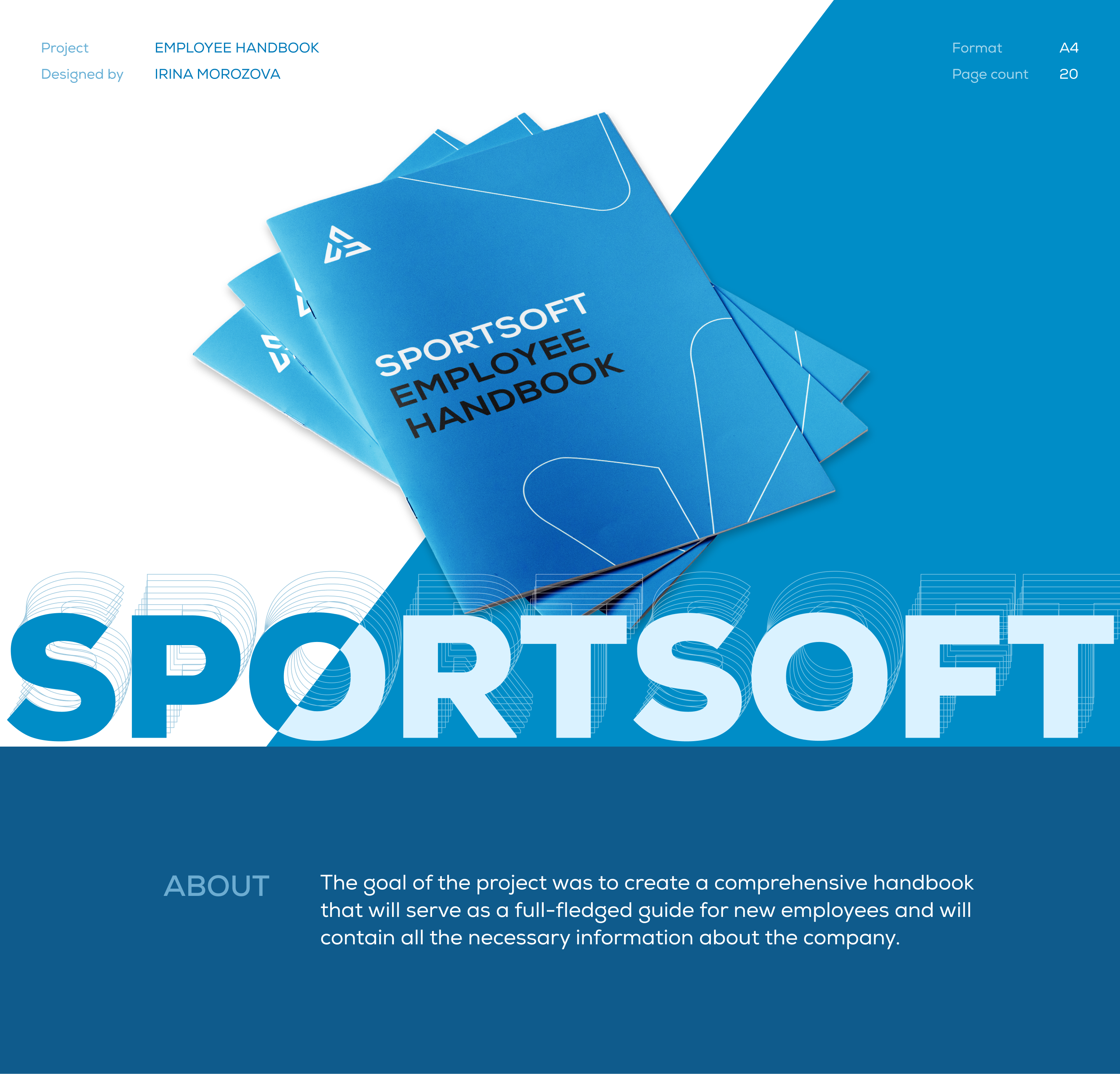 EMPLOYEE HANDBOOK Brochure A4 — Изображение №1 — Графика, Маркетинг на Dprofile