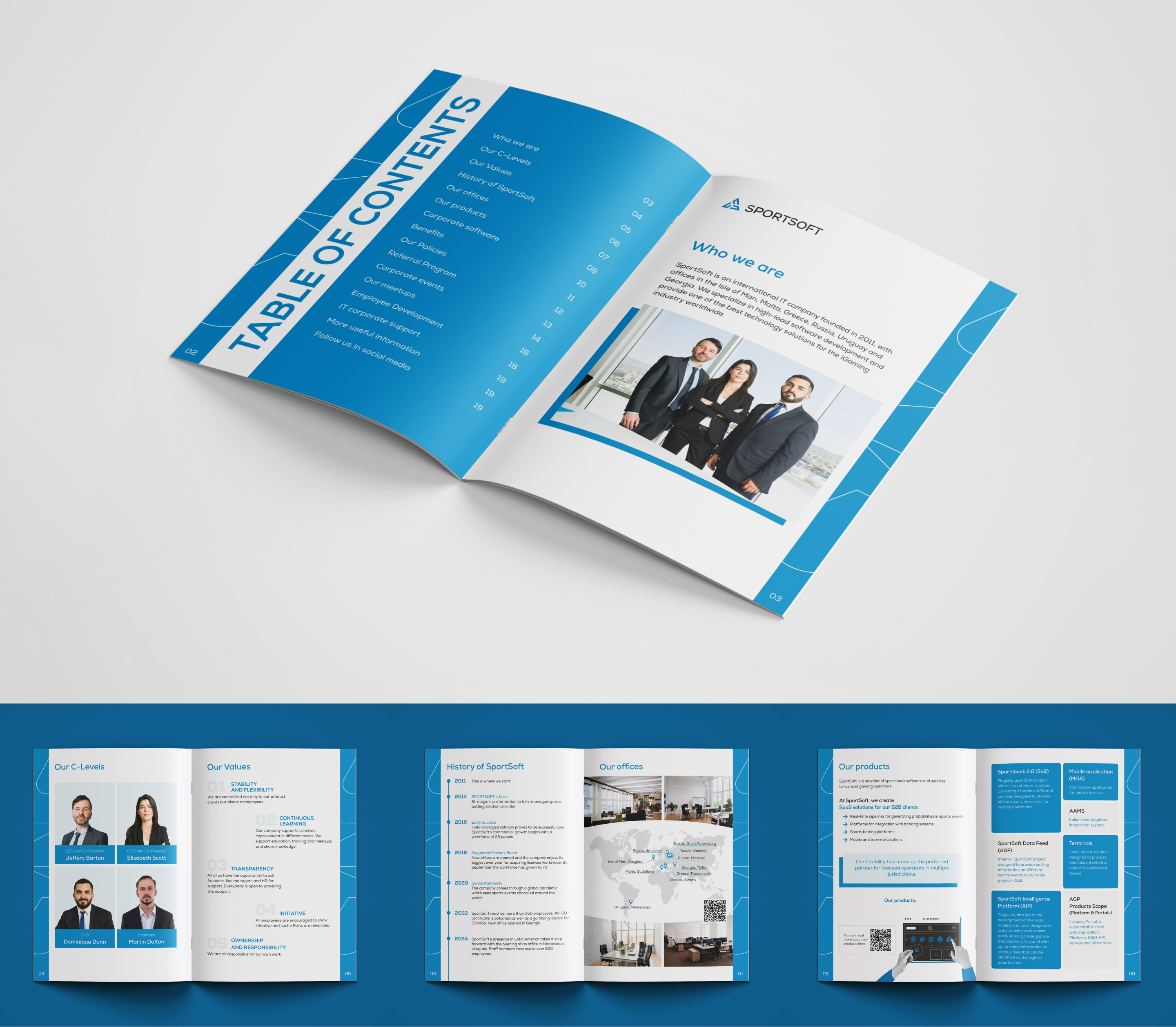 EMPLOYEE HANDBOOK Brochure A4 — Изображение №2 — Графика, Маркетинг на Dprofile